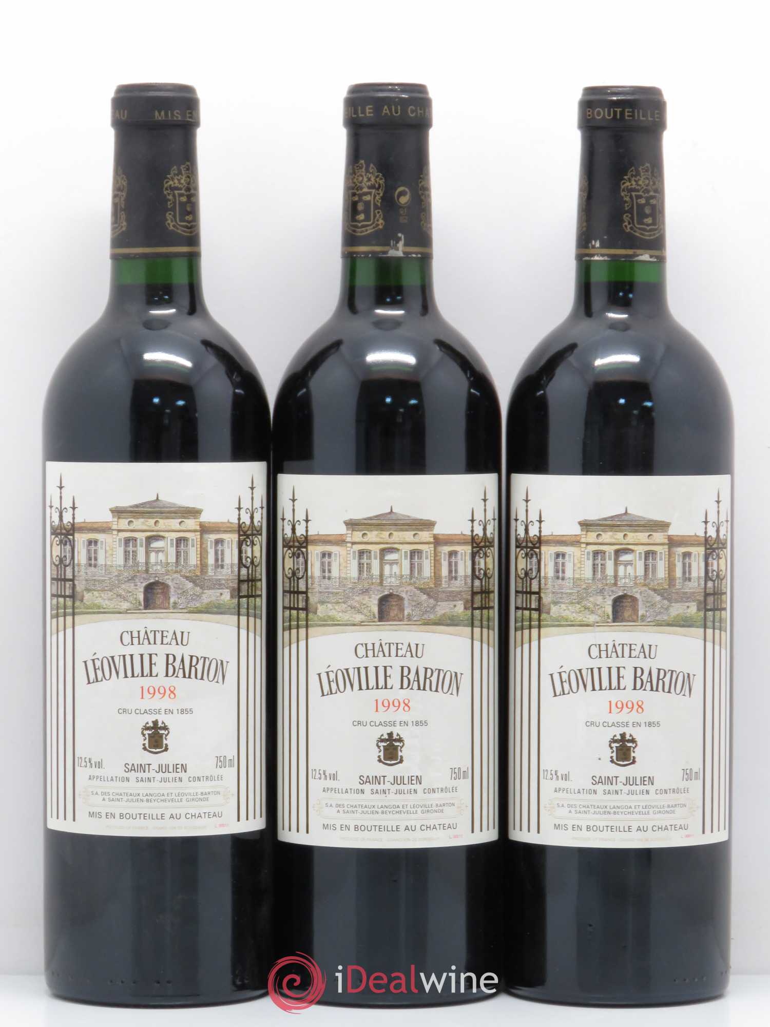 Château Léoville Barton 2ème Grand Cru Classé 1998 - Lot de 12 bouteilles - 4
