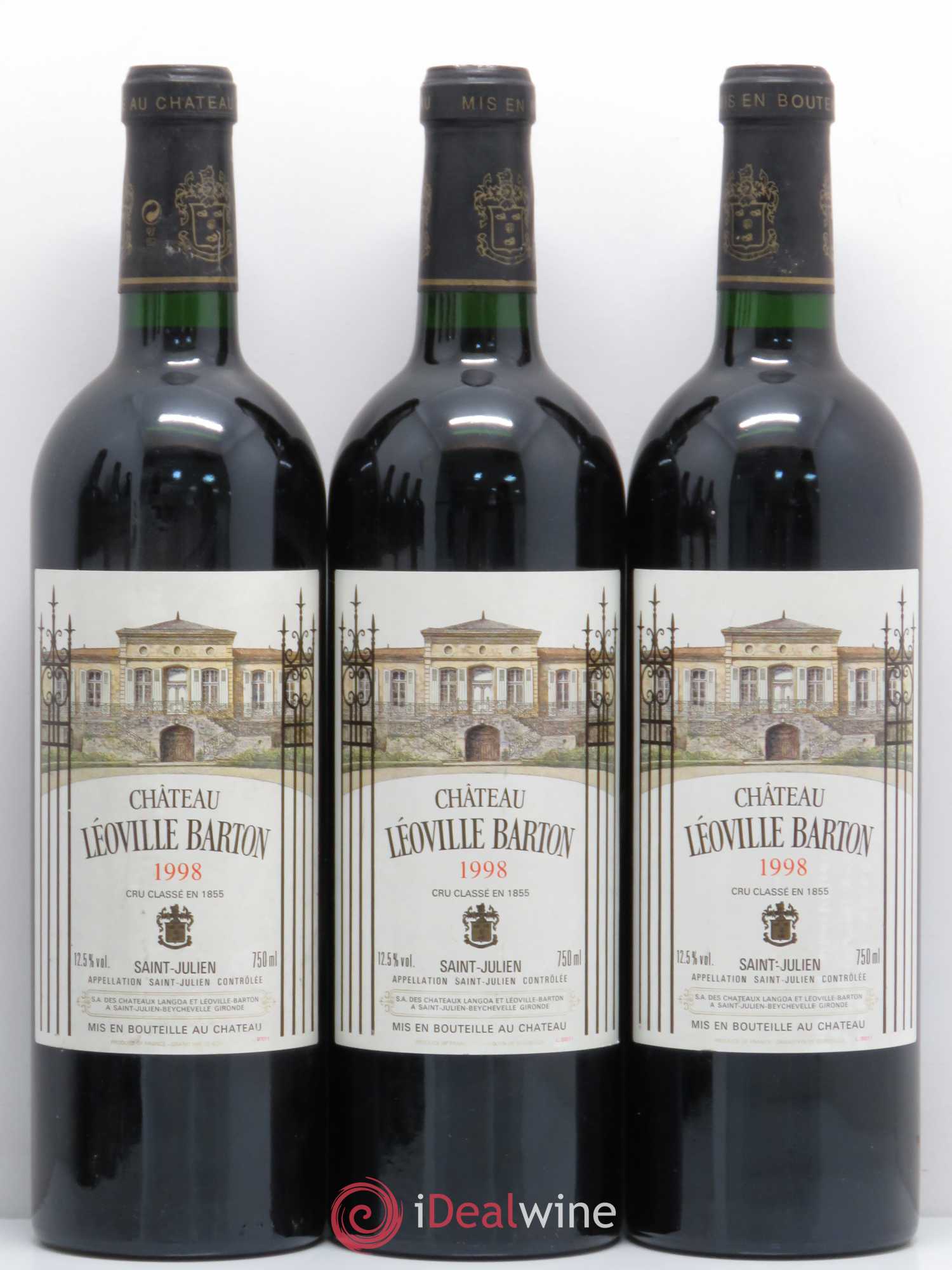 Château Léoville Barton 2ème Grand Cru Classé 1998 - Lot de 6 bouteilles - 1