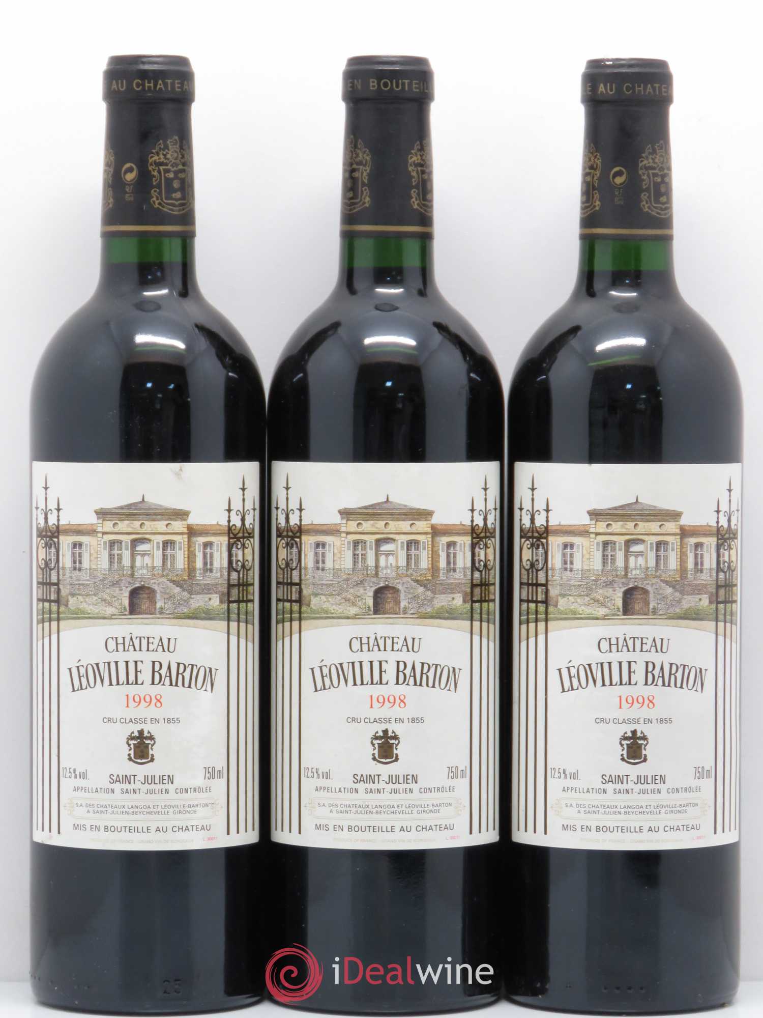 Château Léoville Barton 2ème Grand Cru Classé 1998 - Lot de 6 bouteilles - 2