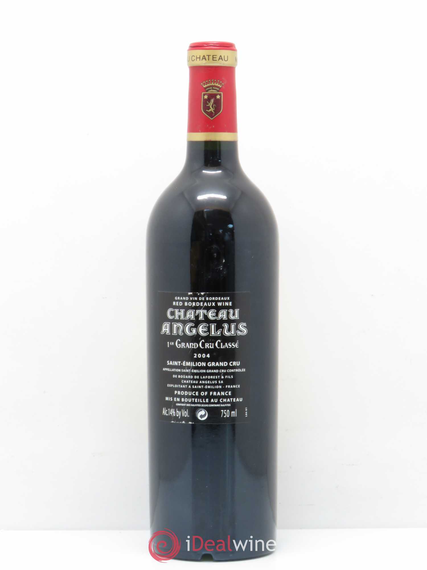 Château Angélus 1er Grand Cru Classé A 2004 - Lot de 1 bouteille - 1