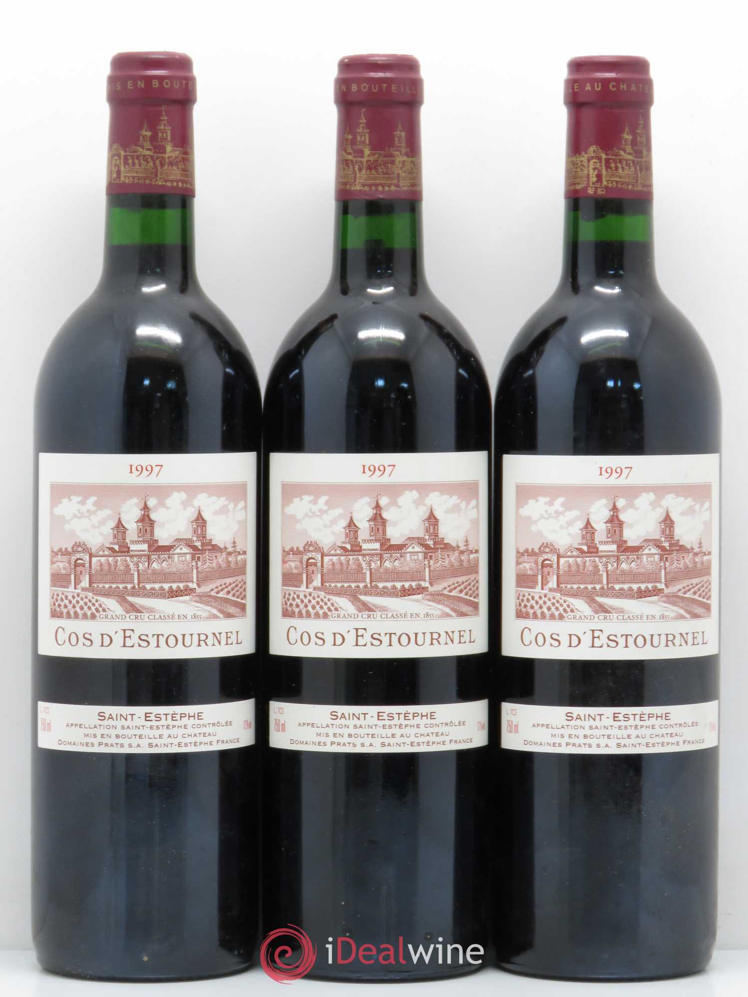 Cos d'Estournel 2ème Grand Cru Classé 1997 - Lot de 3 bouteilles - 0