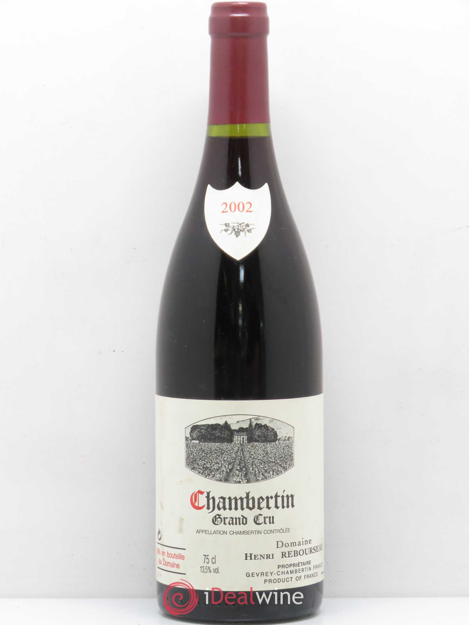 Chambertin Grand Cru Henri Rebourseau 2002 - Lot de 1 bouteille - 0