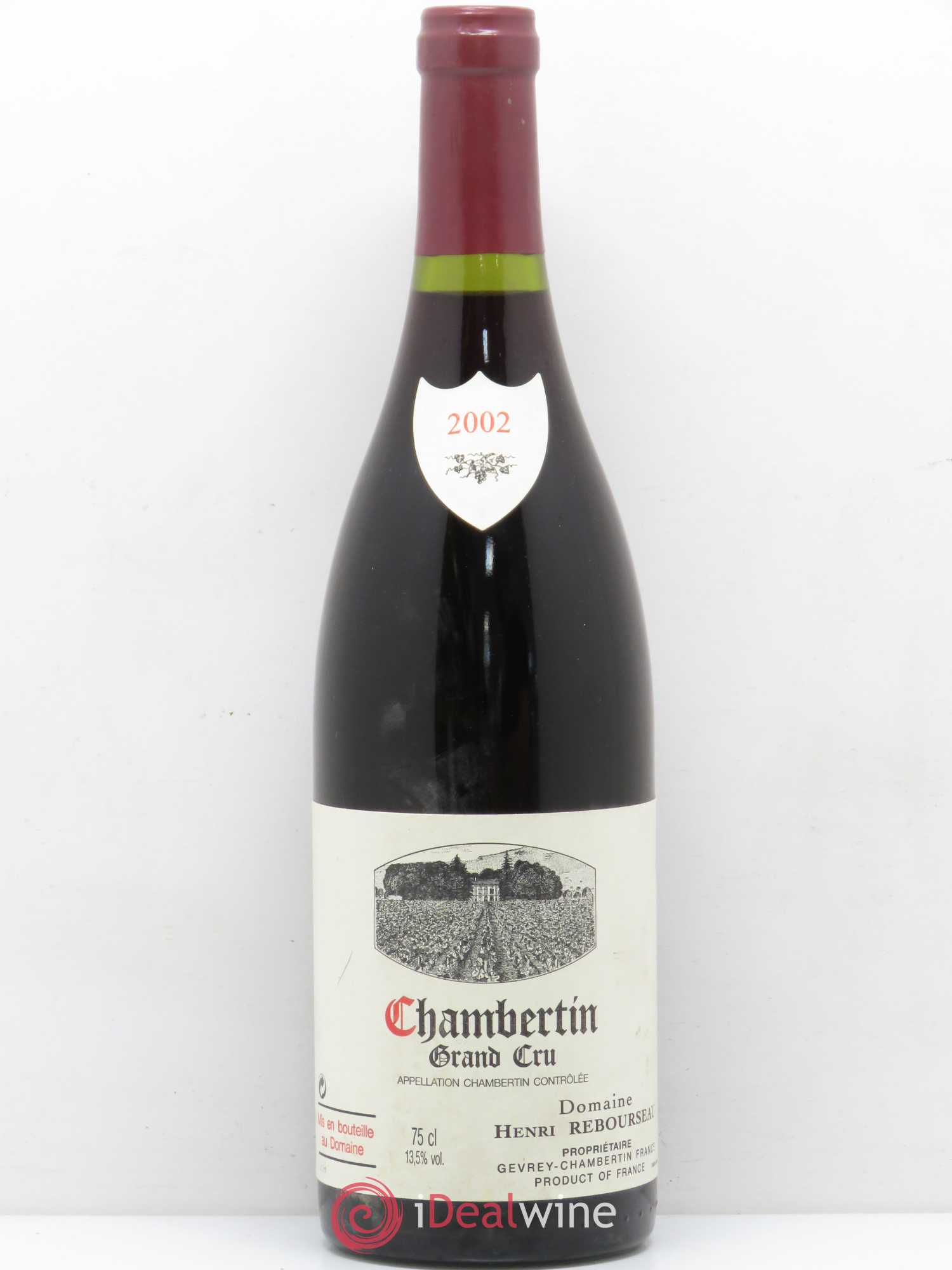 Chambertin Grand Cru Henri Rebourseau 2002 - Lot de 1 bouteille - 0