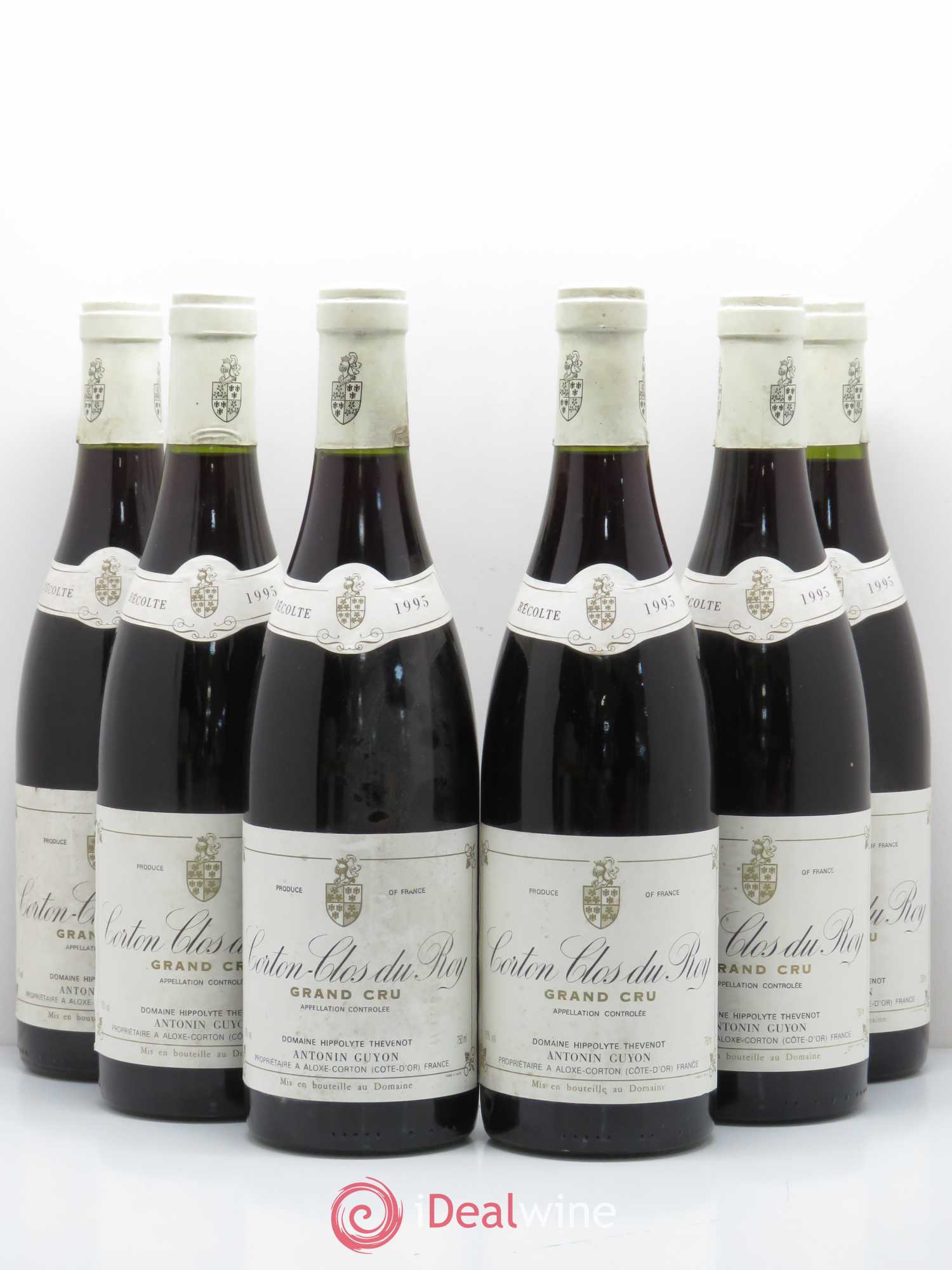 Corton Grand Cru Clos du Roy Antonin Guyon 1995 - Lot of 6 bottles - 0