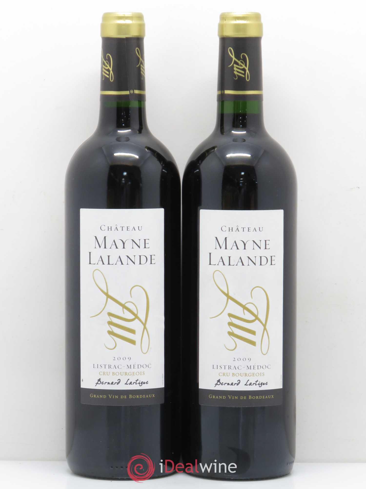 Château Mayne Lalande Cru Bourgeois (sans prix de réserve) 2009 - Lot de 2 bouteilles - 0