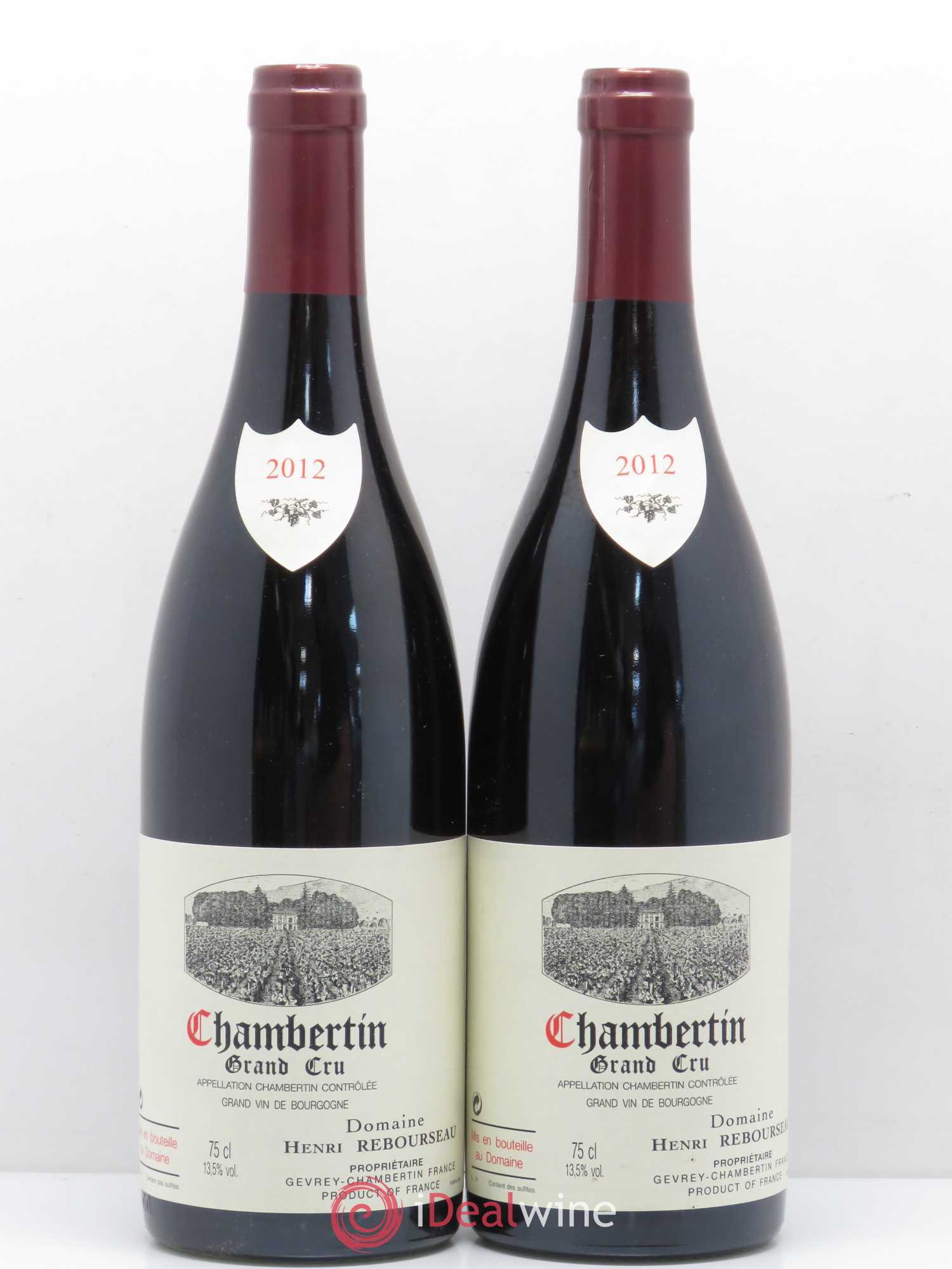 Chambertin Grand Cru Henri Rebourseau 2012 - Lot de 2 bouteilles - 0