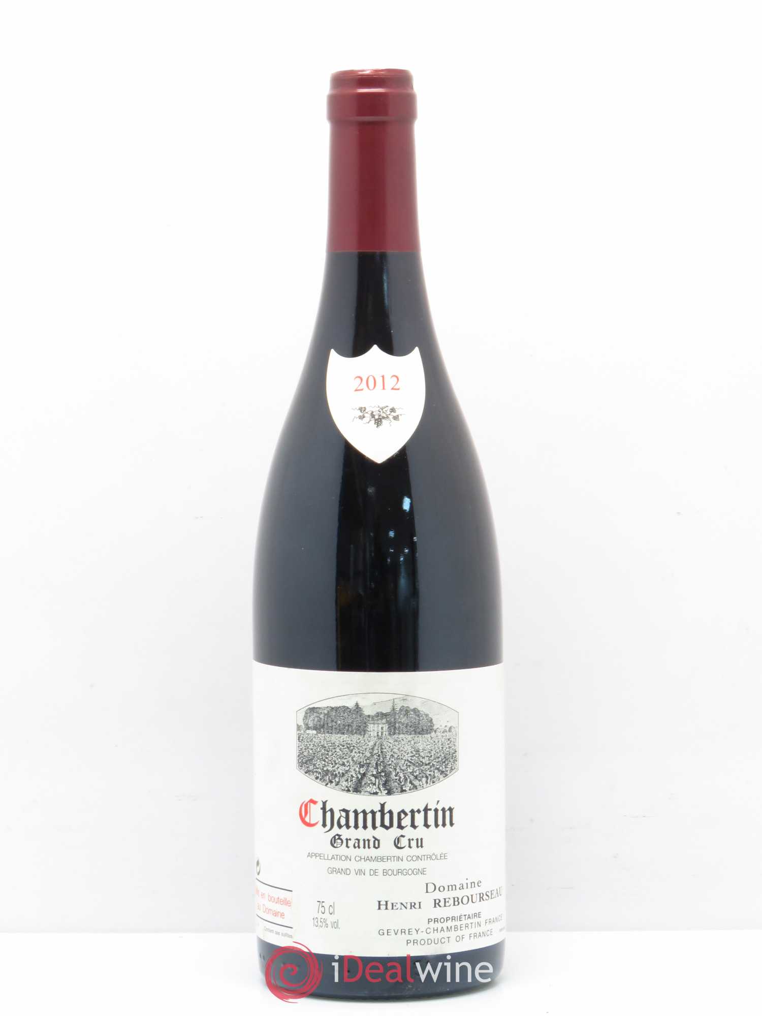 Chambertin Grand Cru Henri Rebourseau (sans prix de réserve) 2012 - Lot de 1 bouteille - 0