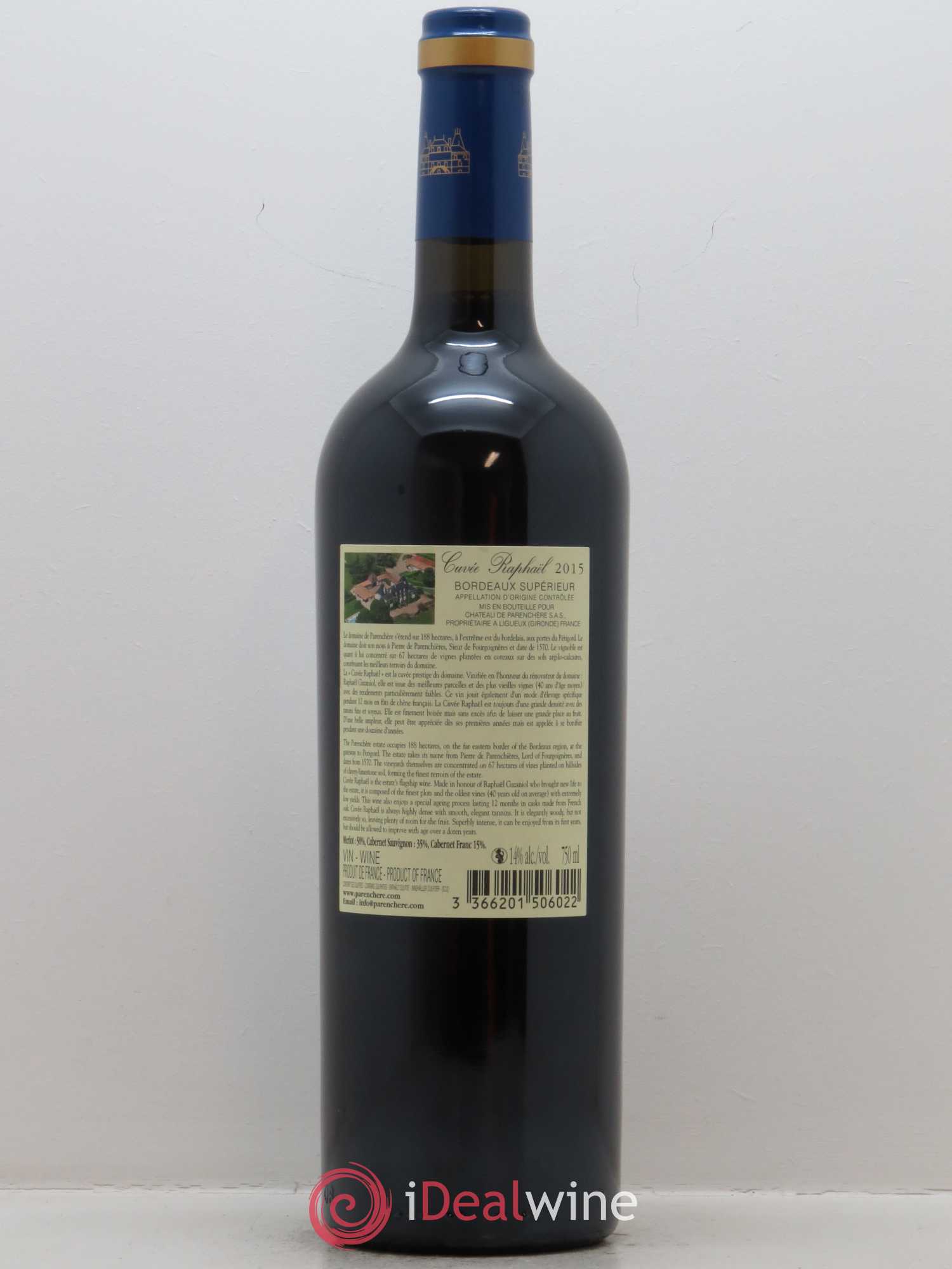 Château Parenchère - Cuvée Raphaël 2015 - Lot of 1 bottle - 1