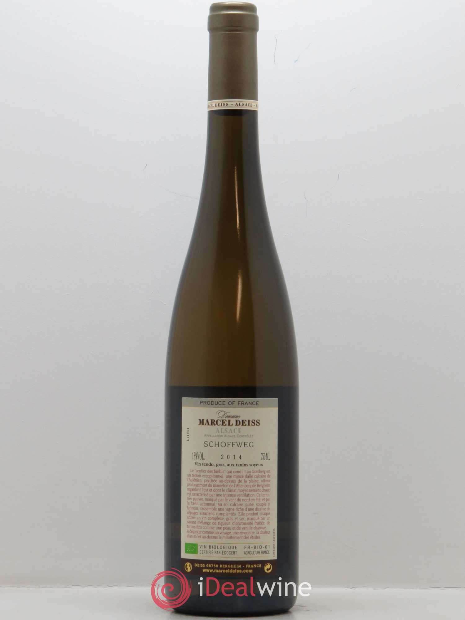 Alsace Schoffweg Marcel Deiss (Domaine) 2014 - Posten von 1 Flasche - 1