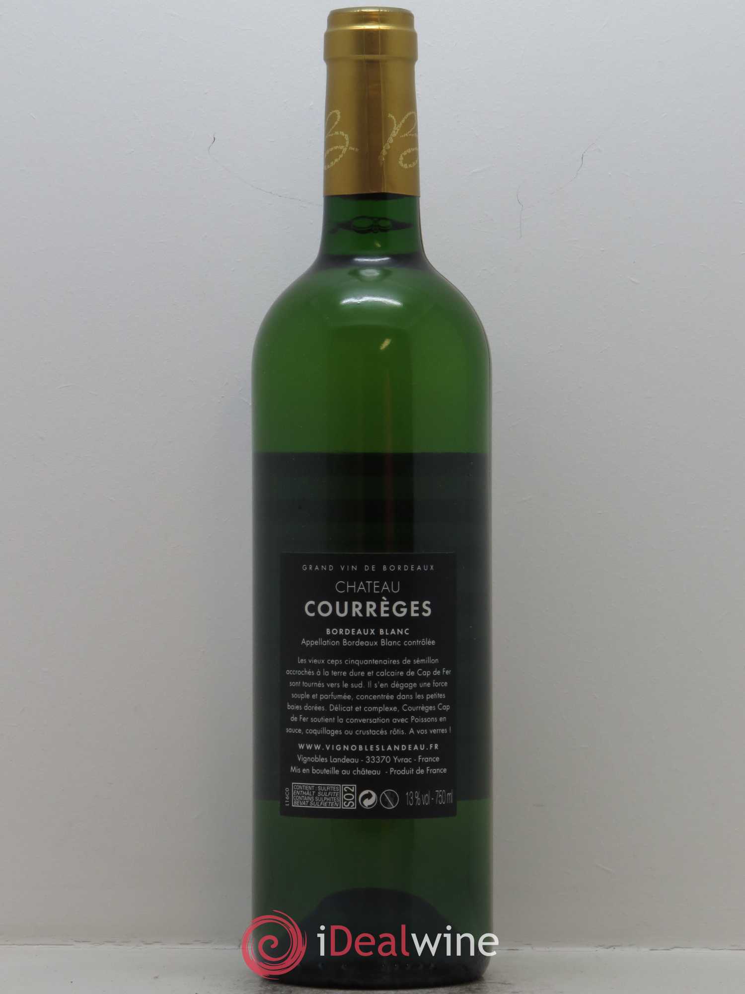 Château Courrèges Cap de Fer 2016 - Lot de 1 bouteille - 1