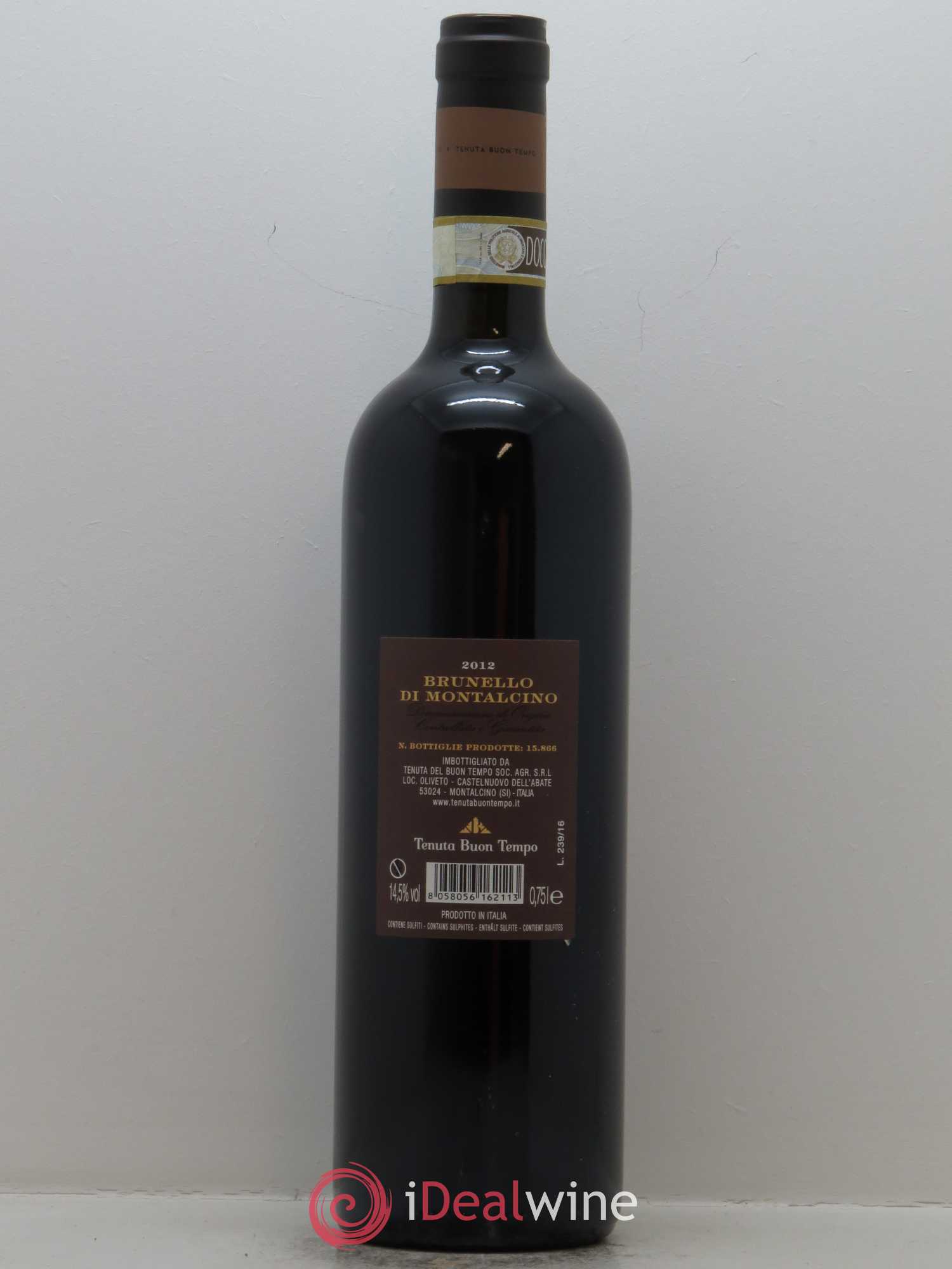 Brunello di Montalcino DOCG Tenuta Buon Tempo 2012 - Lot de 1 bouteille - 1