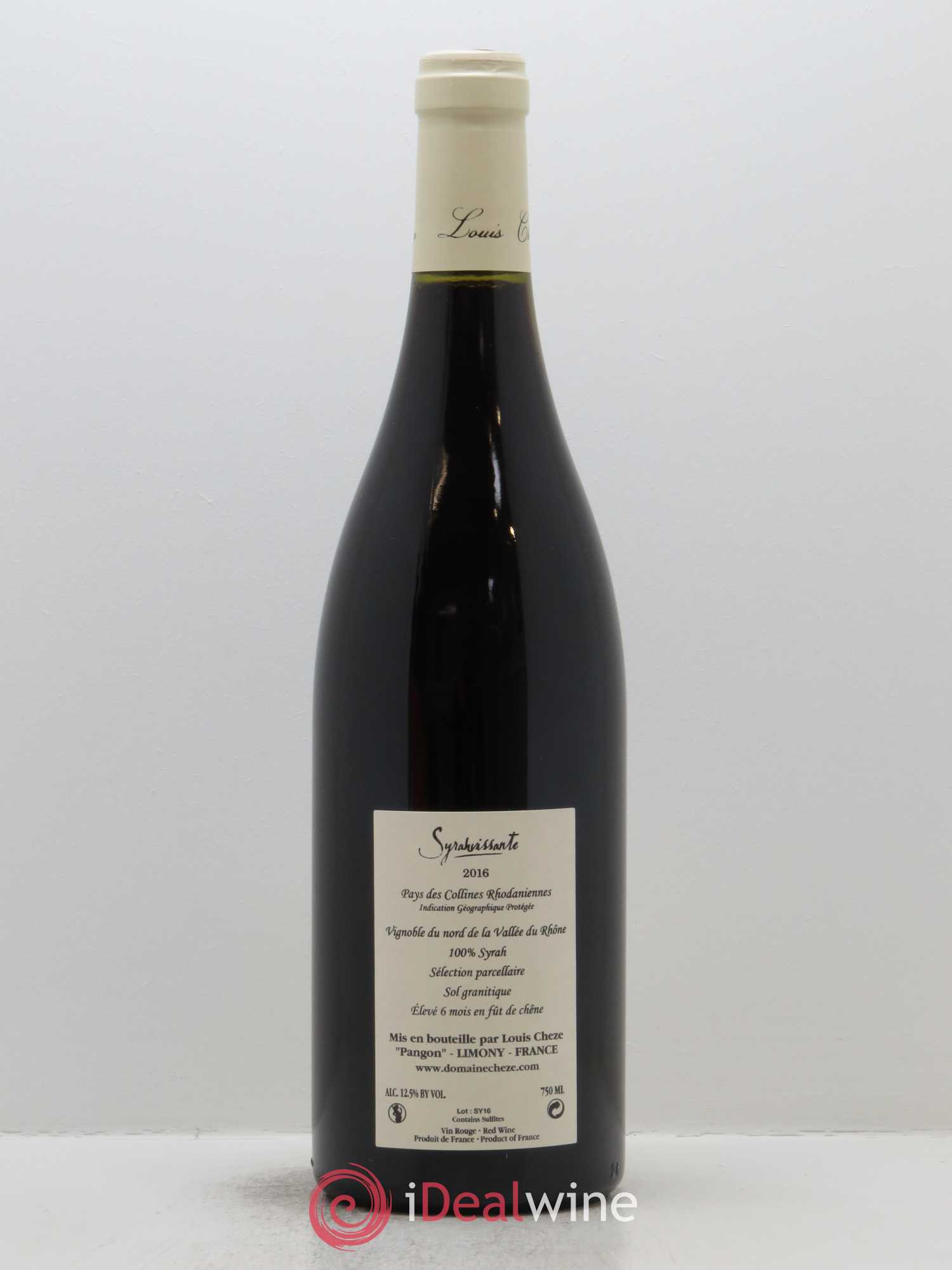 Collines Rhodaniennes Syrahvissante Louis Cheze (Domaine) 2016 - Lot de 1 bouteille - 1