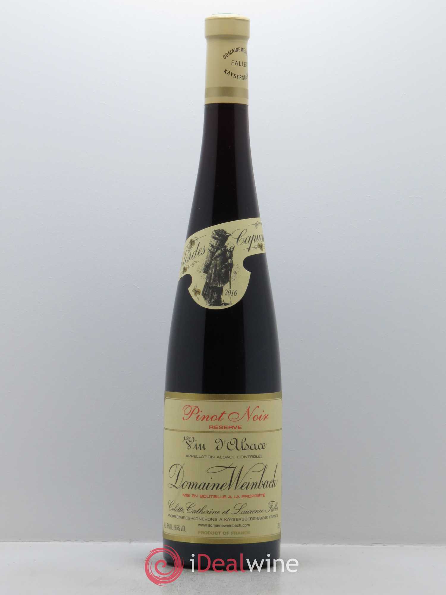 Alsace Pinot Noir Reserve Weinbach (Domaine) 2016 - Lot de 1 bouteille - 0