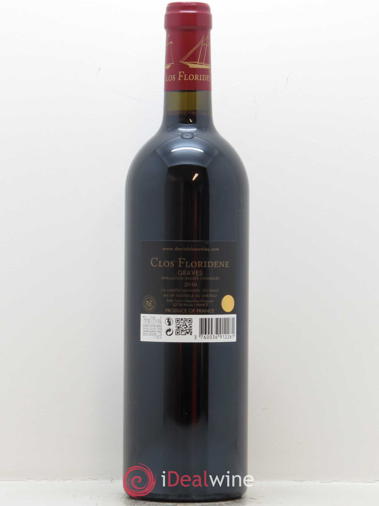 Clos Floridène 2016 - Lot de 1 bouteille - 1