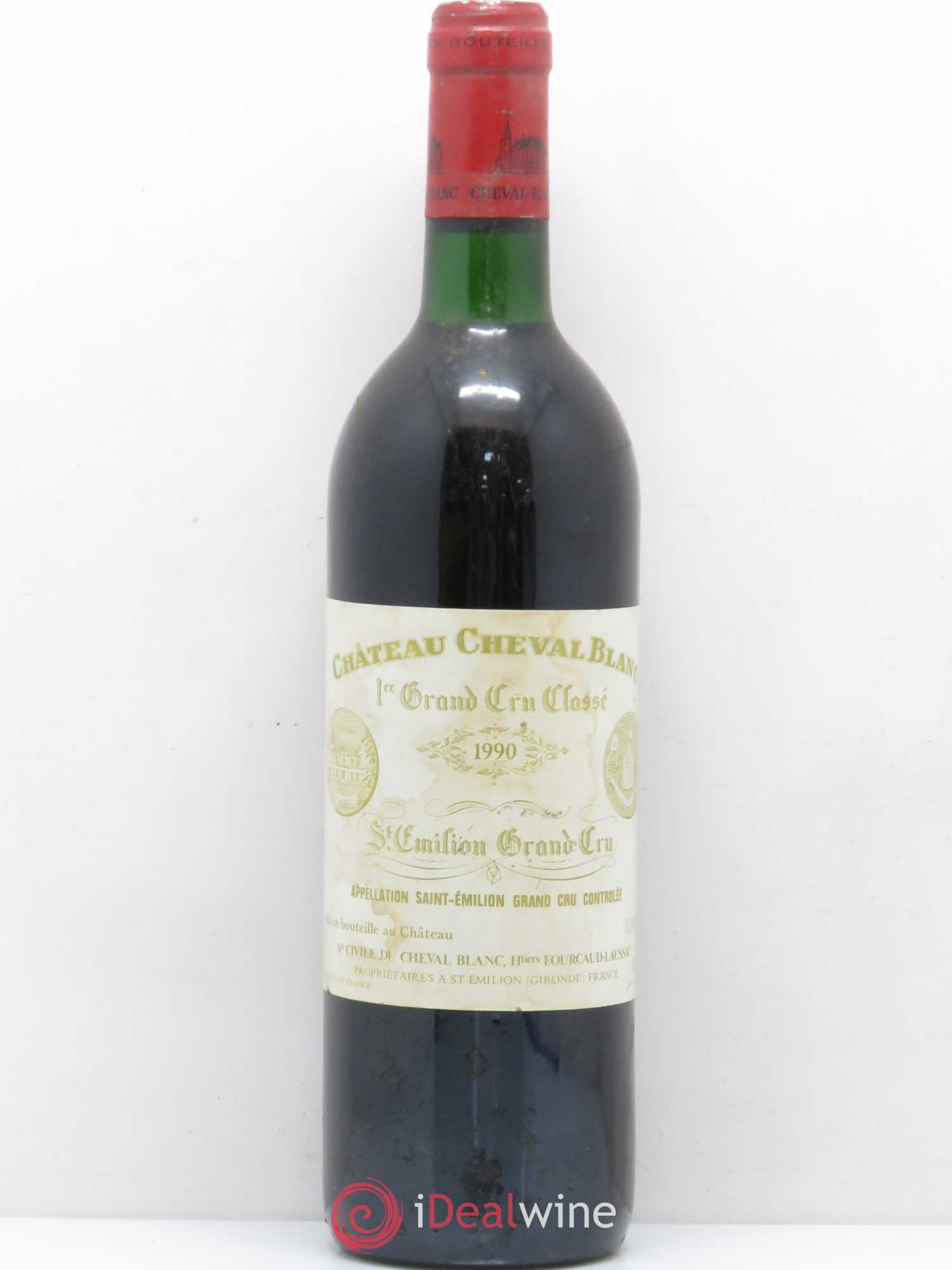 Château Cheval Blanc 1er Grand Cru Classé A 1990 - Lot de 1 bouteille - 0
