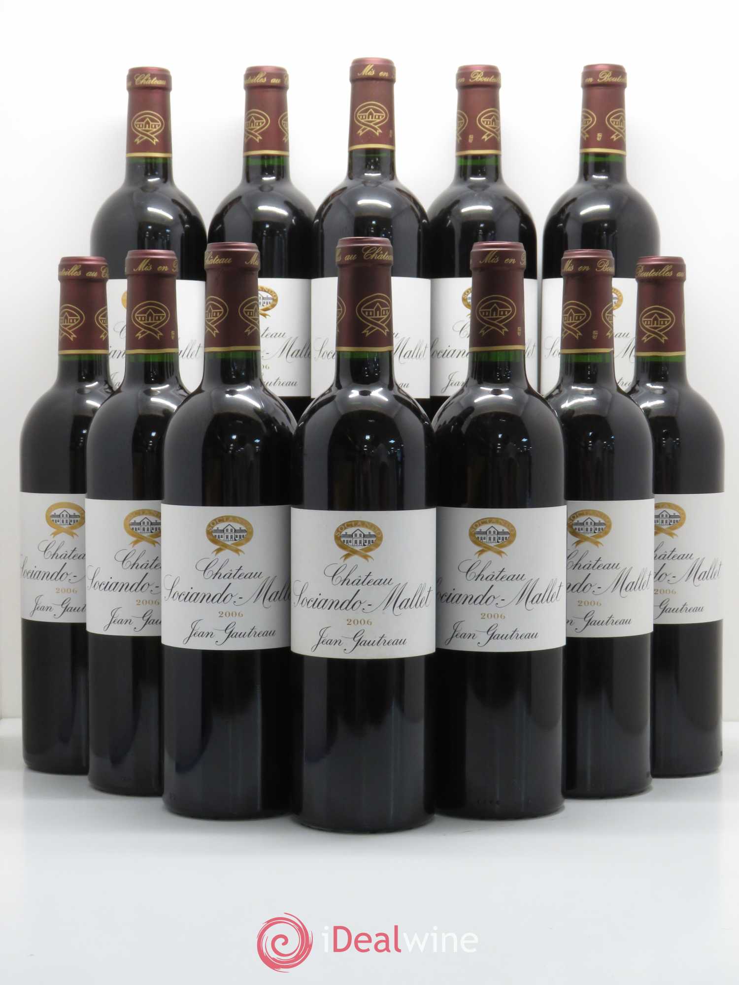 Château Sociando Mallet 2006 - Lot de 12 bouteilles - 0