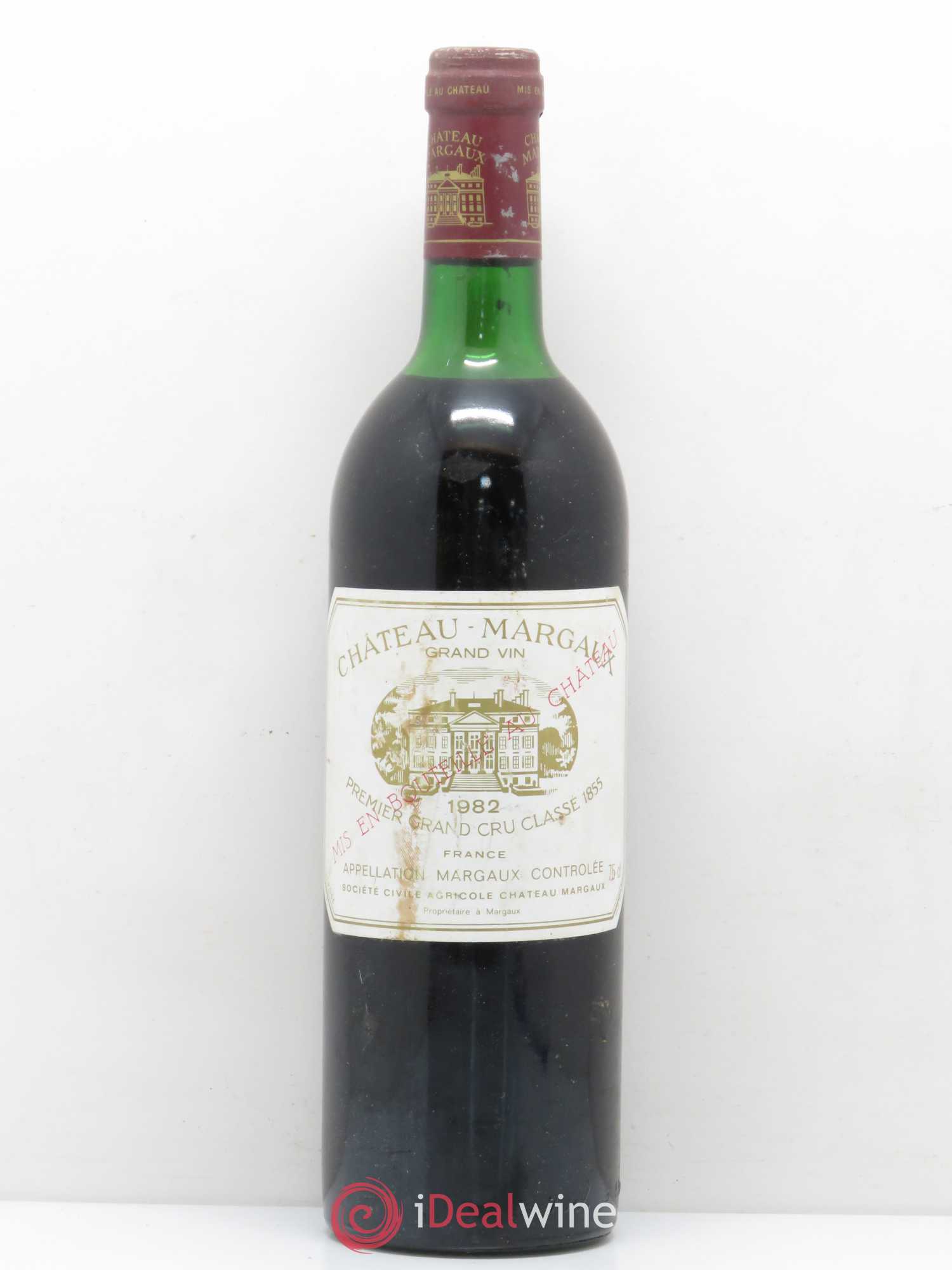 Château Margaux 1er Grand Cru Classé 1982 - Lot de 1 bouteille - 0