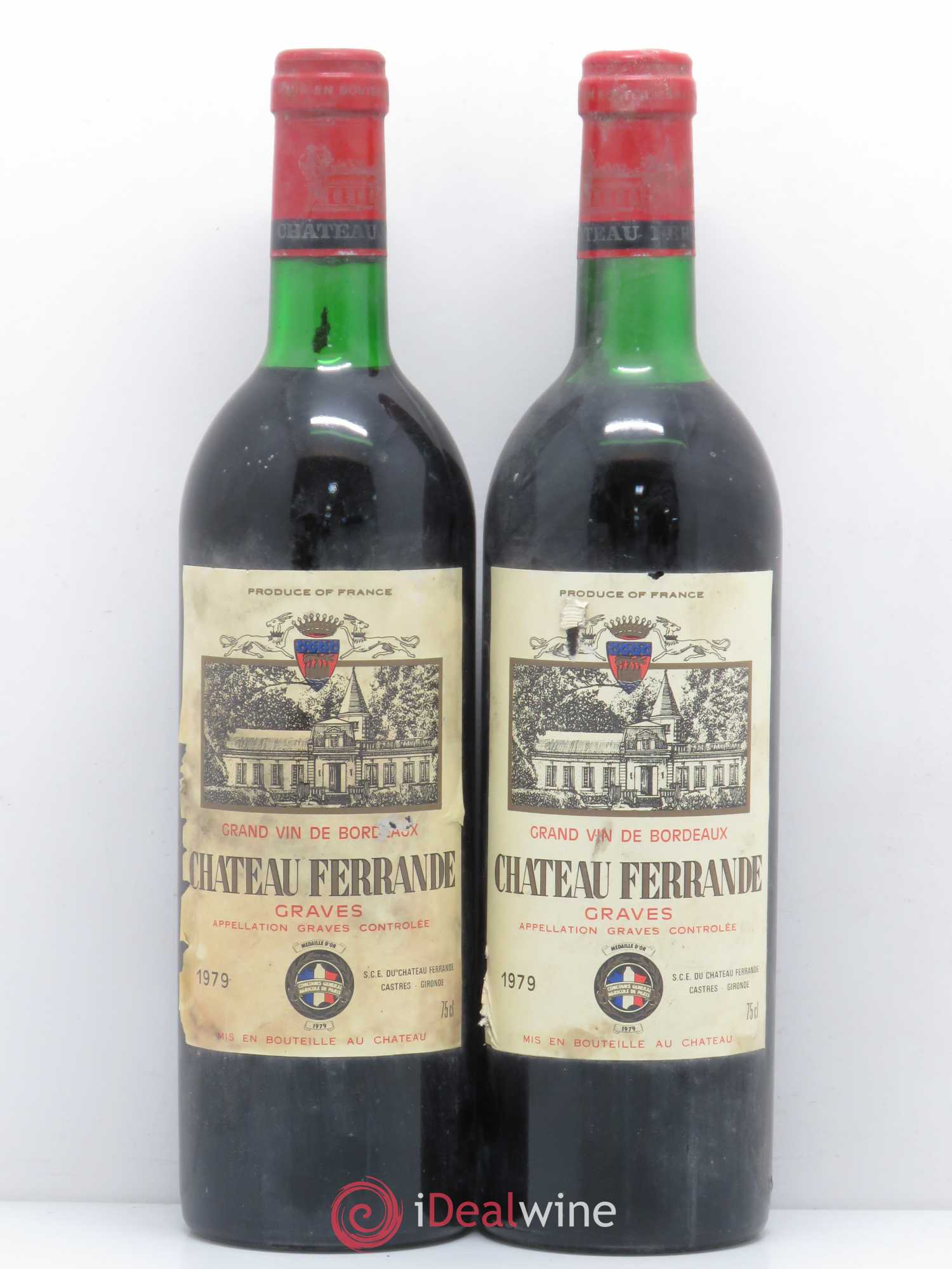 Château Ferrande (sans prix de réserve) 1979 - Lot de 2 bouteilles - 0