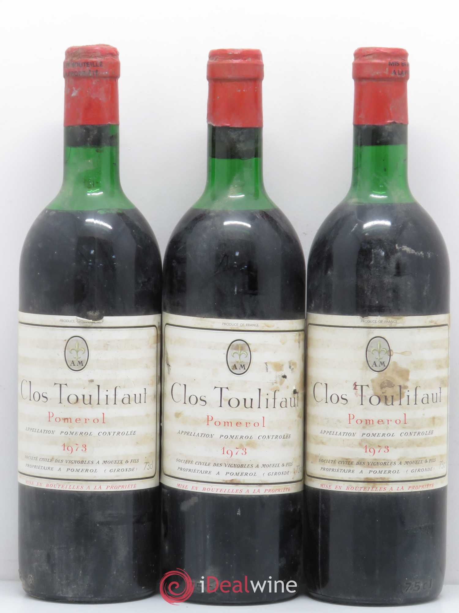 Pomerol Clos Toulifaut (sans prix de réserve) 1973 - Posten von 3 Flaschen - 0