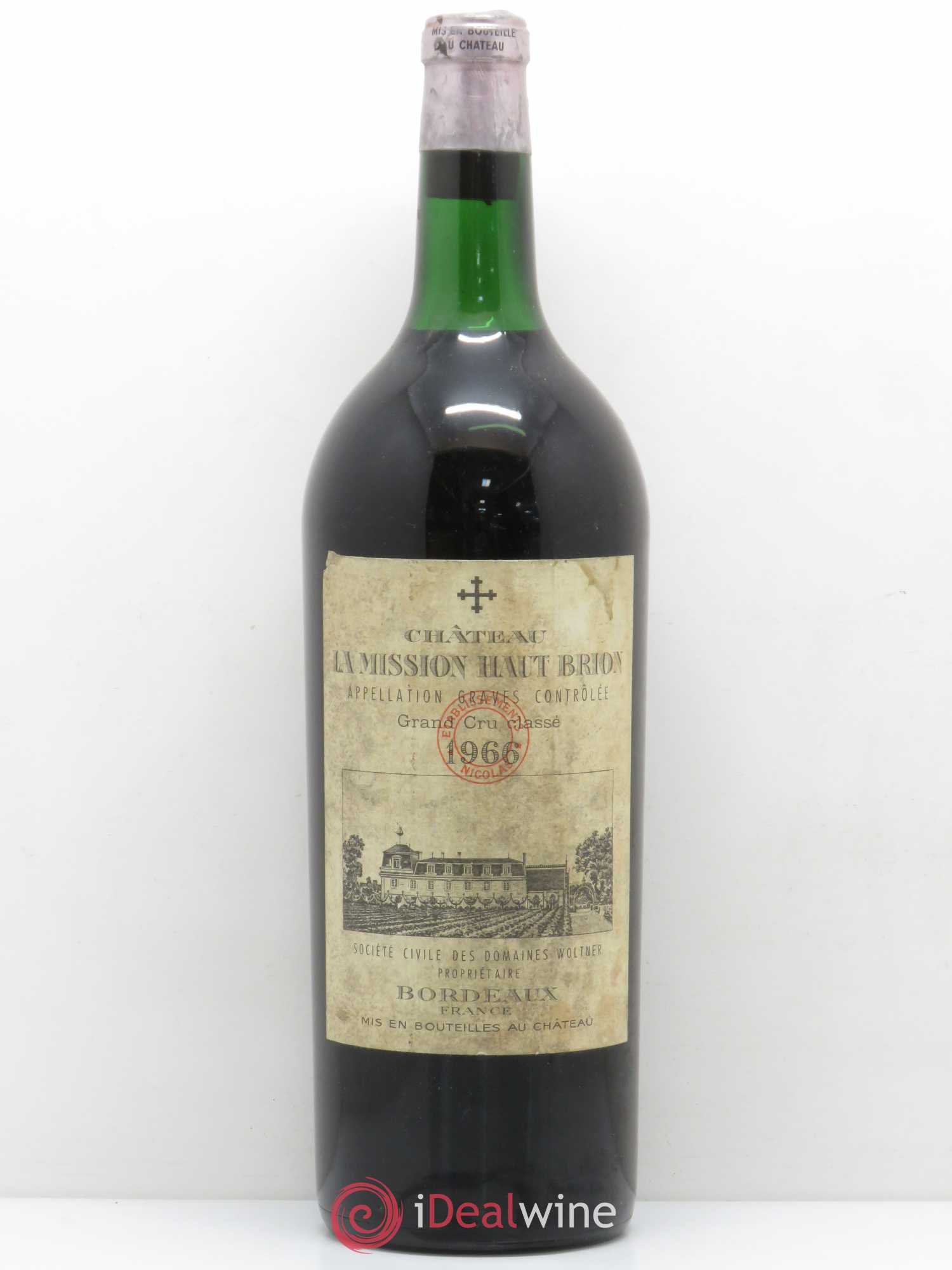 Château la Mission Haut-Brion Cru Classé de Graves 1966 - Lot de 1 magnum - 0