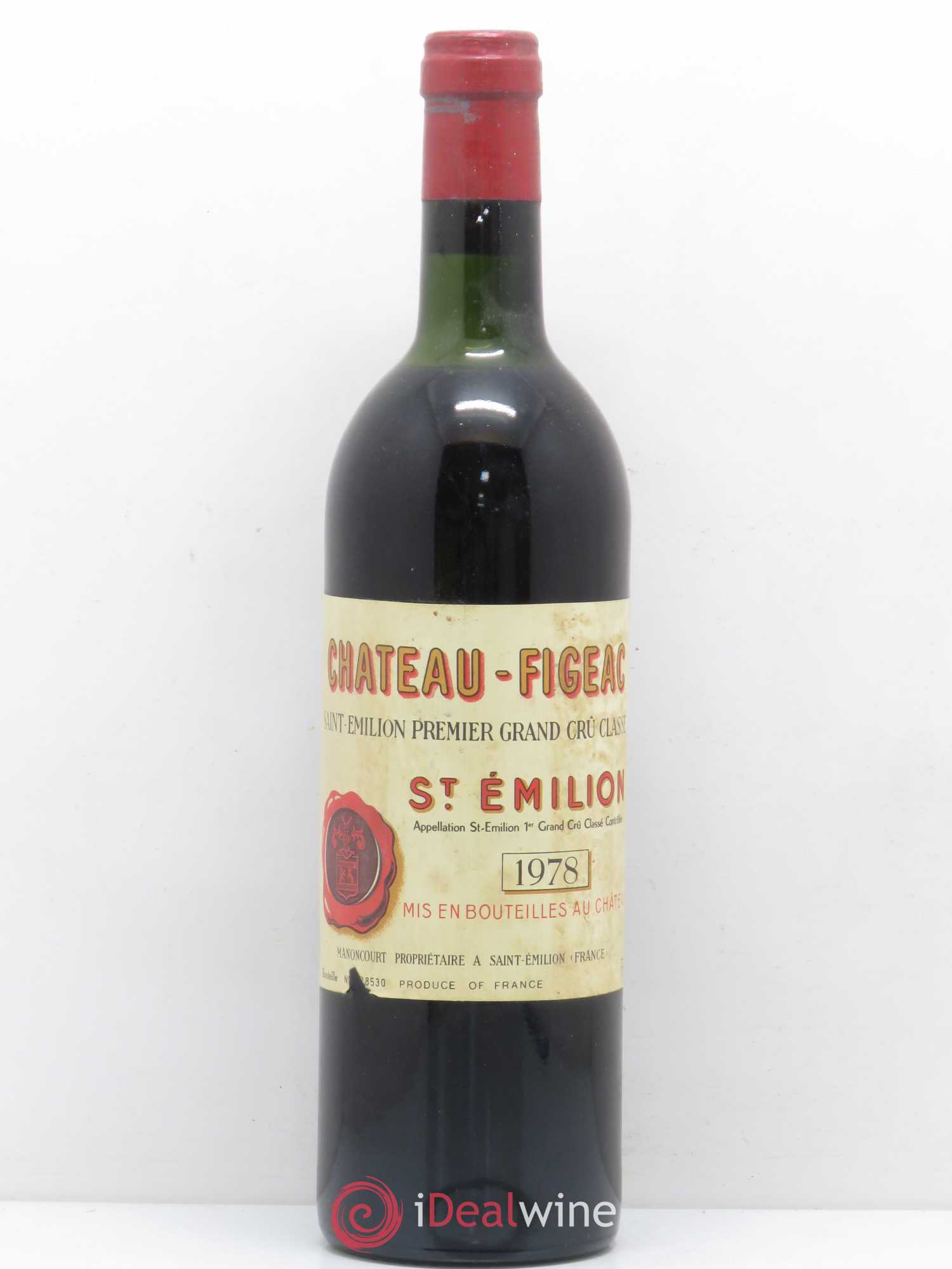 Château Figeac 1er Grand Cru Classé A 1978 - Lot de 1 bouteille - 0