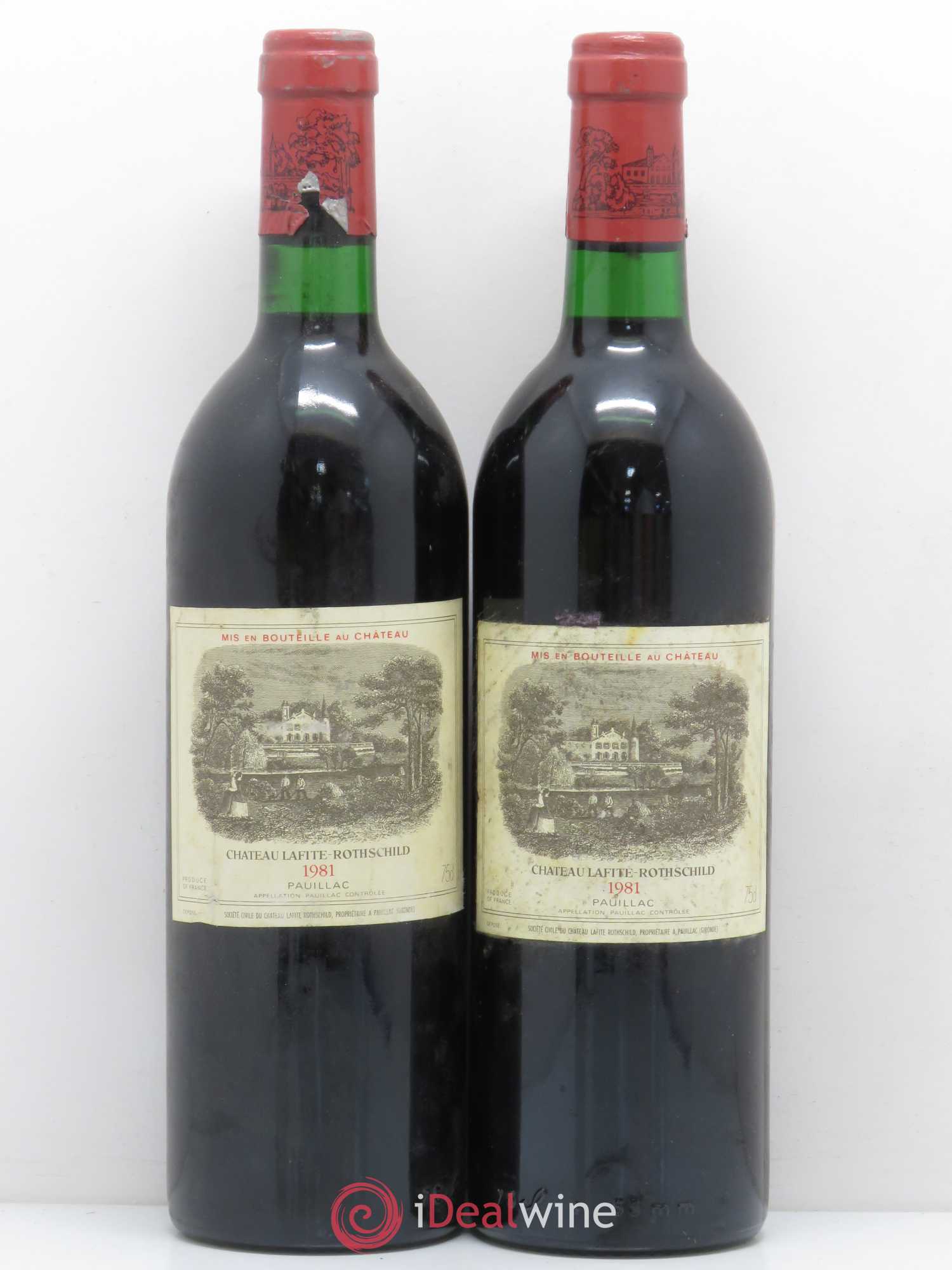 Château Lafite Rothschild 1er Grand Cru Classé 1981 - Lot de 2 bouteilles - 0