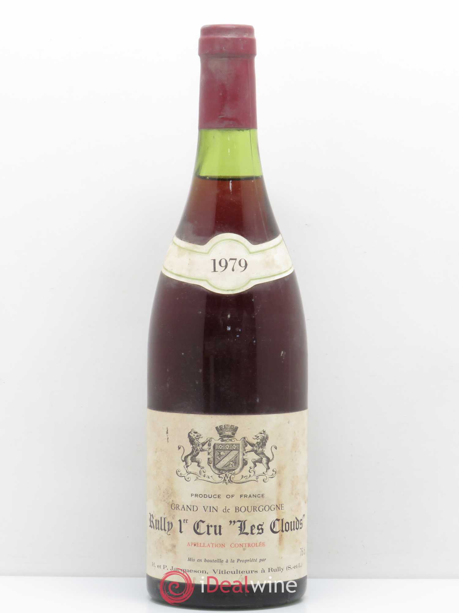 Rully 1er Cru Les Cloux Paul & Marie Jacqueson 1979 - Lot de 1 bouteille - 0