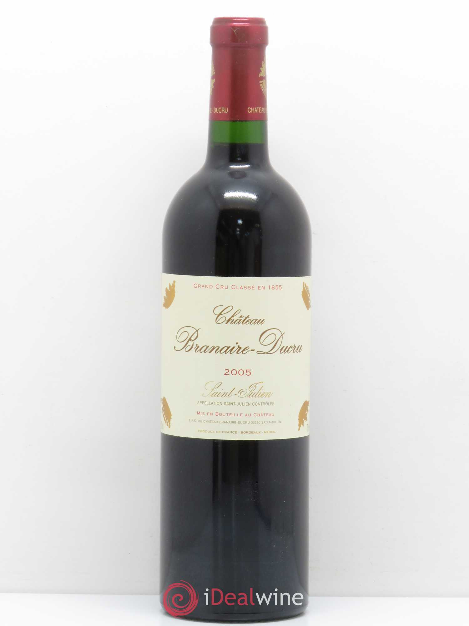 Château Branaire Ducru 4ème Grand Cru Classé 2005 - Lot de 1 bouteille - 0