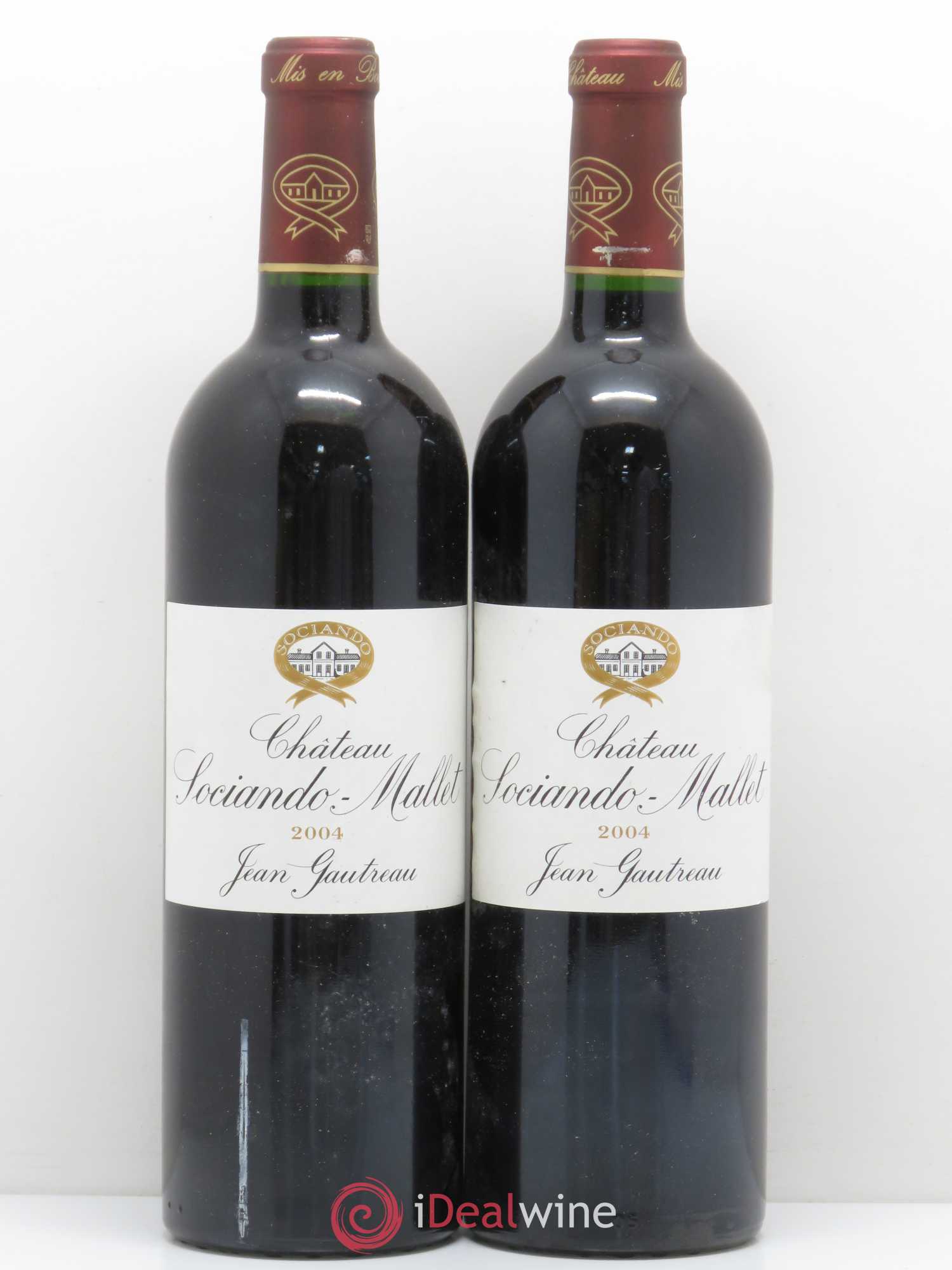 Château Sociando Mallet (sans prix de réserve) 2004 - Lot de 2 bouteilles - 0