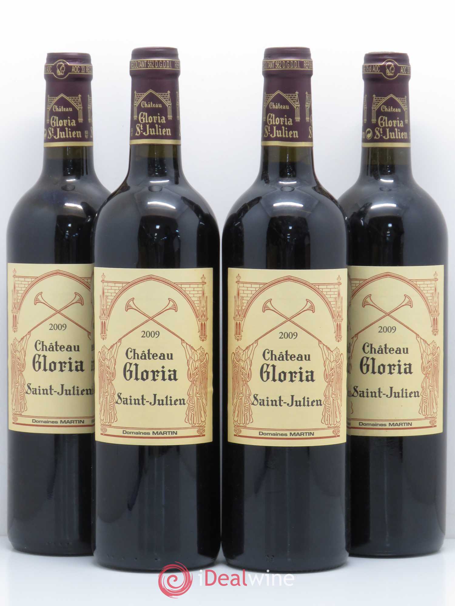 Château Gloria 2009 - Lot de 4 bouteilles - 0