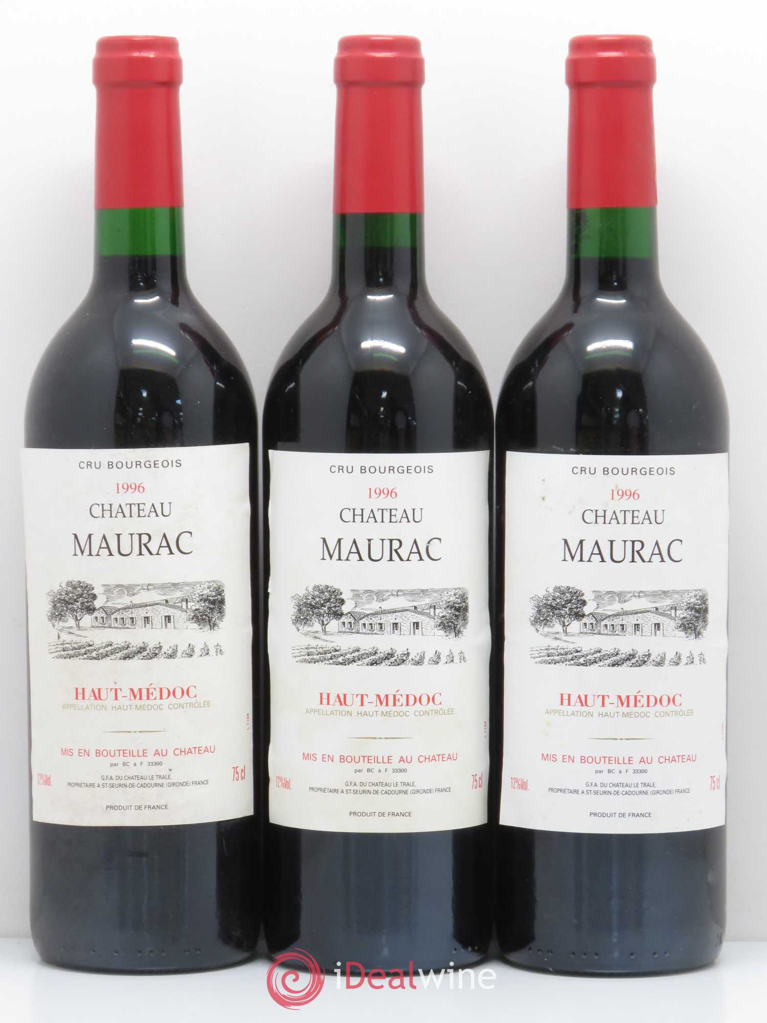 Médoc Château Maurac (sans prix de réserve) 1996 - Lot de 12 bouteilles - 2