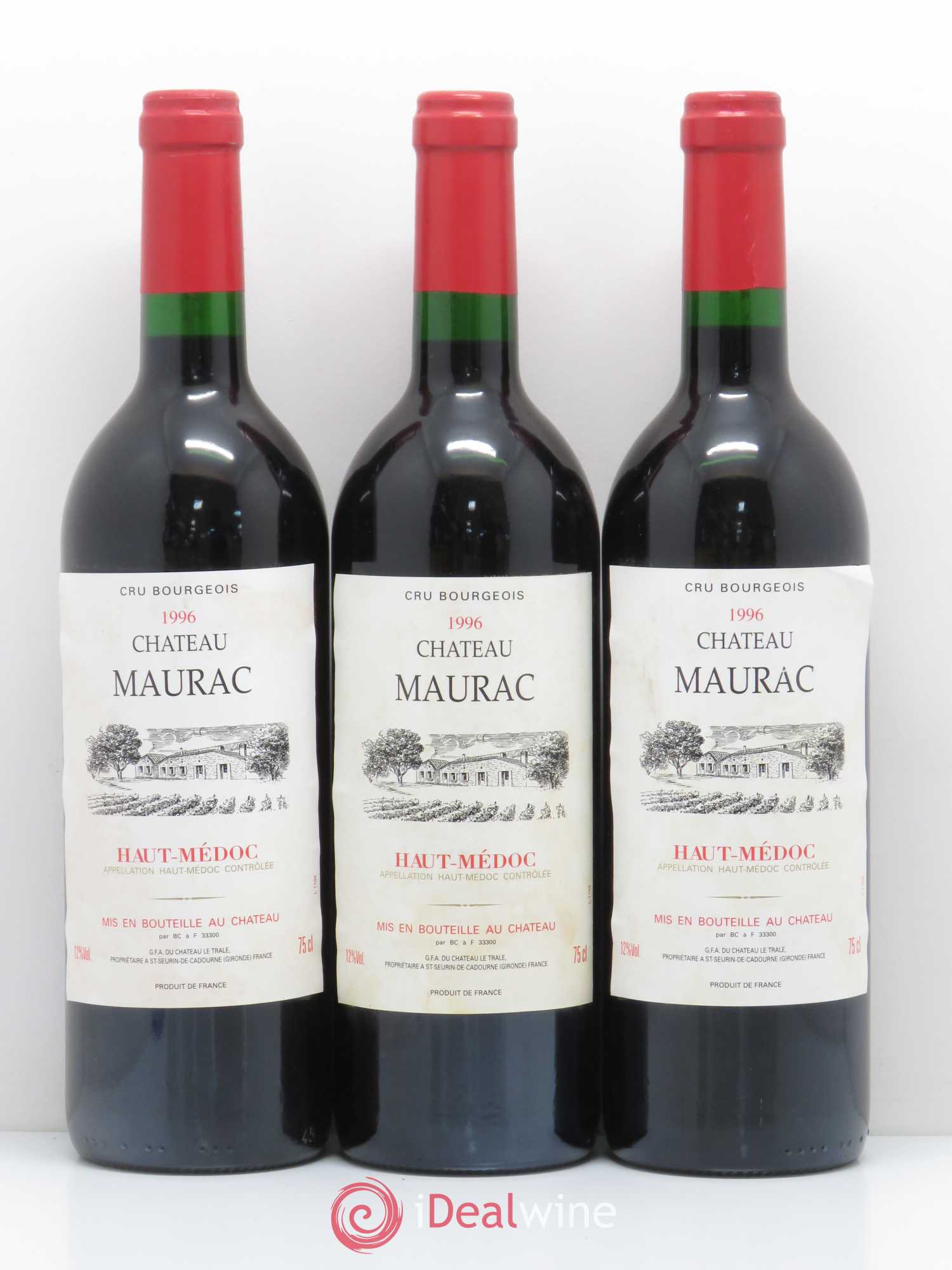 Médoc Château Maurac (sans prix de réserve) 1996 - Lot de 12 bouteilles - 3