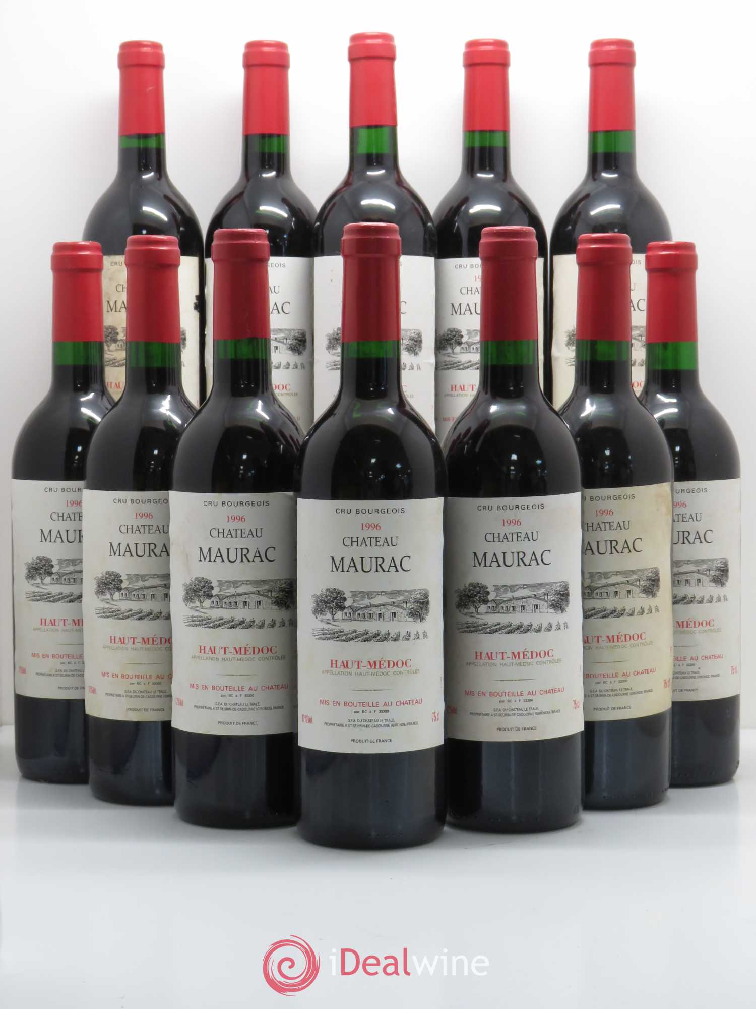 Médoc Château Maurac (sans prix de réserve) 1996 - Lot de 12 bouteilles - 0