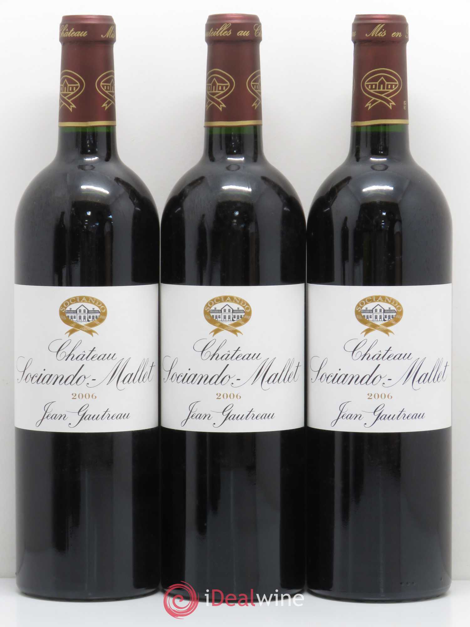 Château Sociando Mallet 2006 - Lot de 12 bouteilles - 1