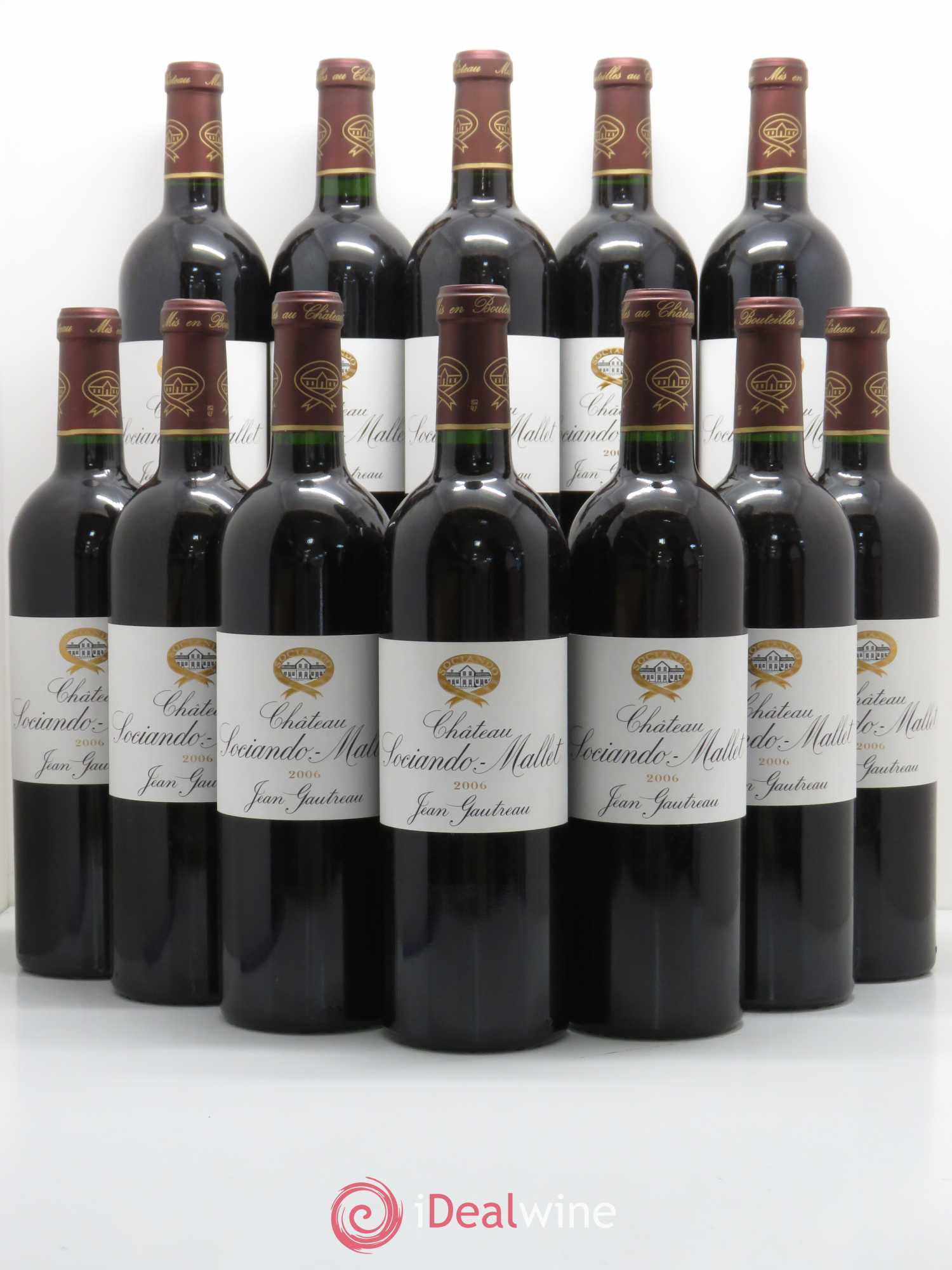 Château Sociando Mallet 2006 - Lot de 12 bouteilles - 0