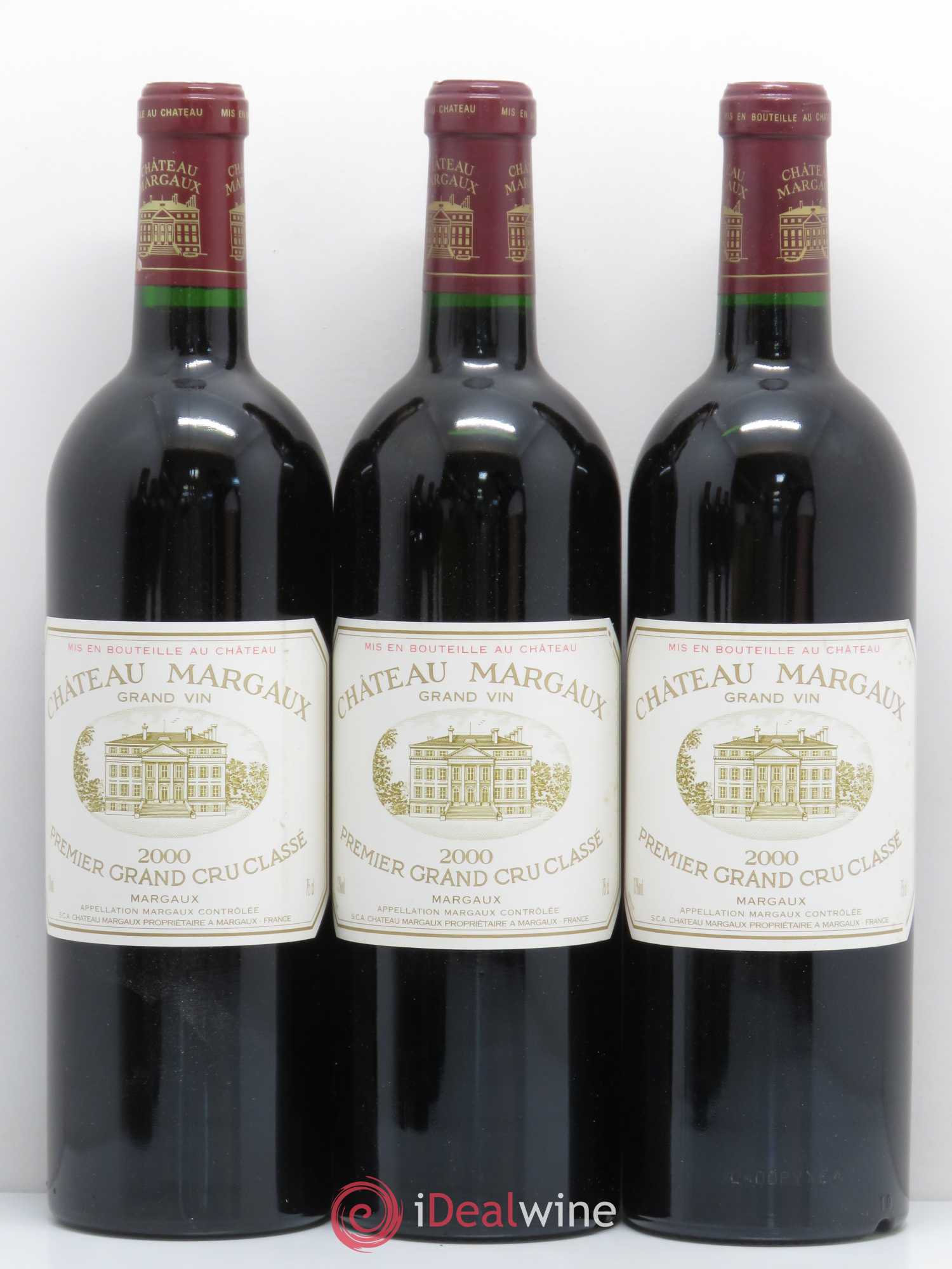 Château Margaux 1er Grand Cru Classé 2000 - Lot de 6 bouteilles - 1