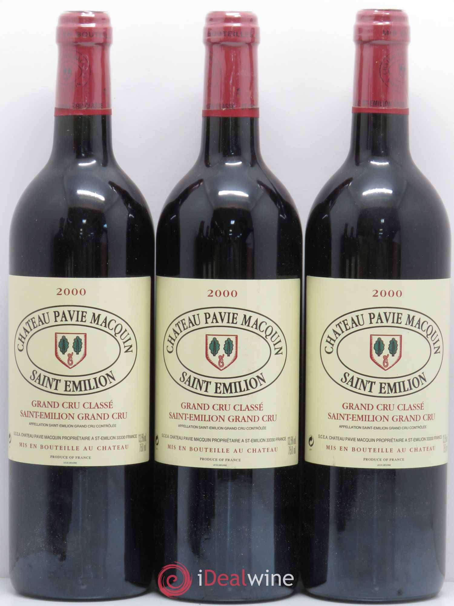 Château Pavie Macquin 1er Grand Cru Classé B 2000 - Lot de 6 bouteilles - 1