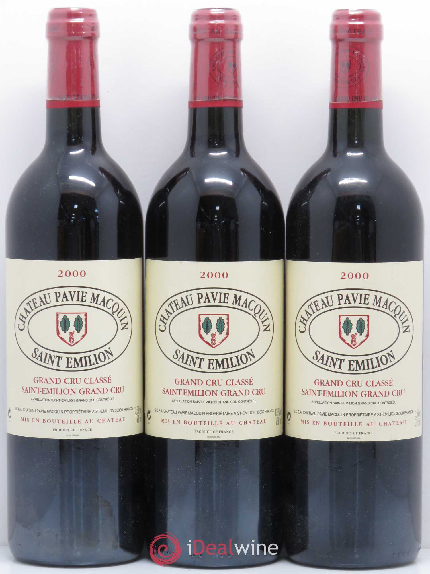 Château Pavie Macquin 1er Grand Cru Classé B 2000 - Lot de 6 bouteilles - 2