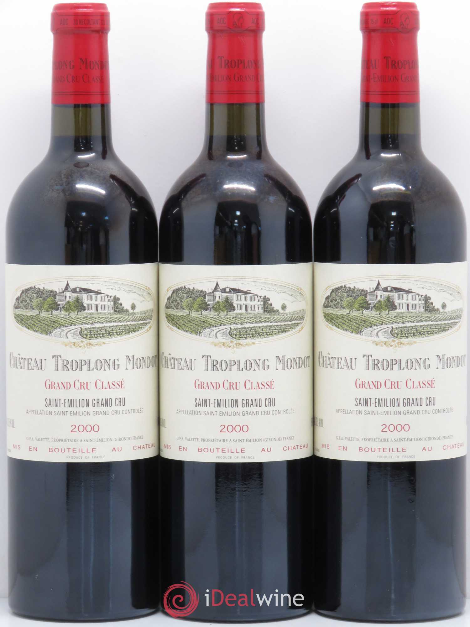 Château Troplong Mondot 1er Grand Cru Classé B 2000 - Lot de 6 bouteilles - 2