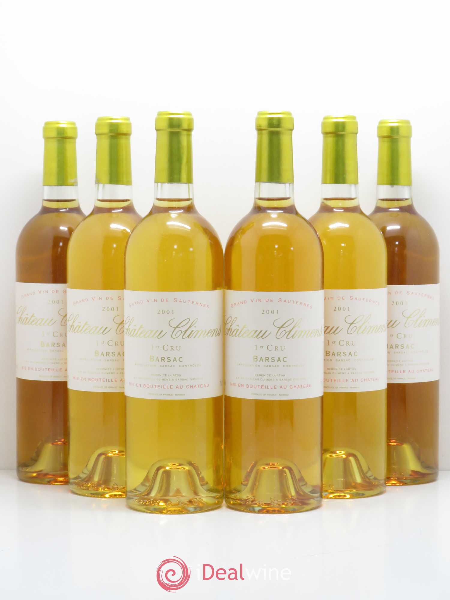 Château Climens 1er Grand Cru Classé 2001 - Lotto di 6 bottiglie - 0