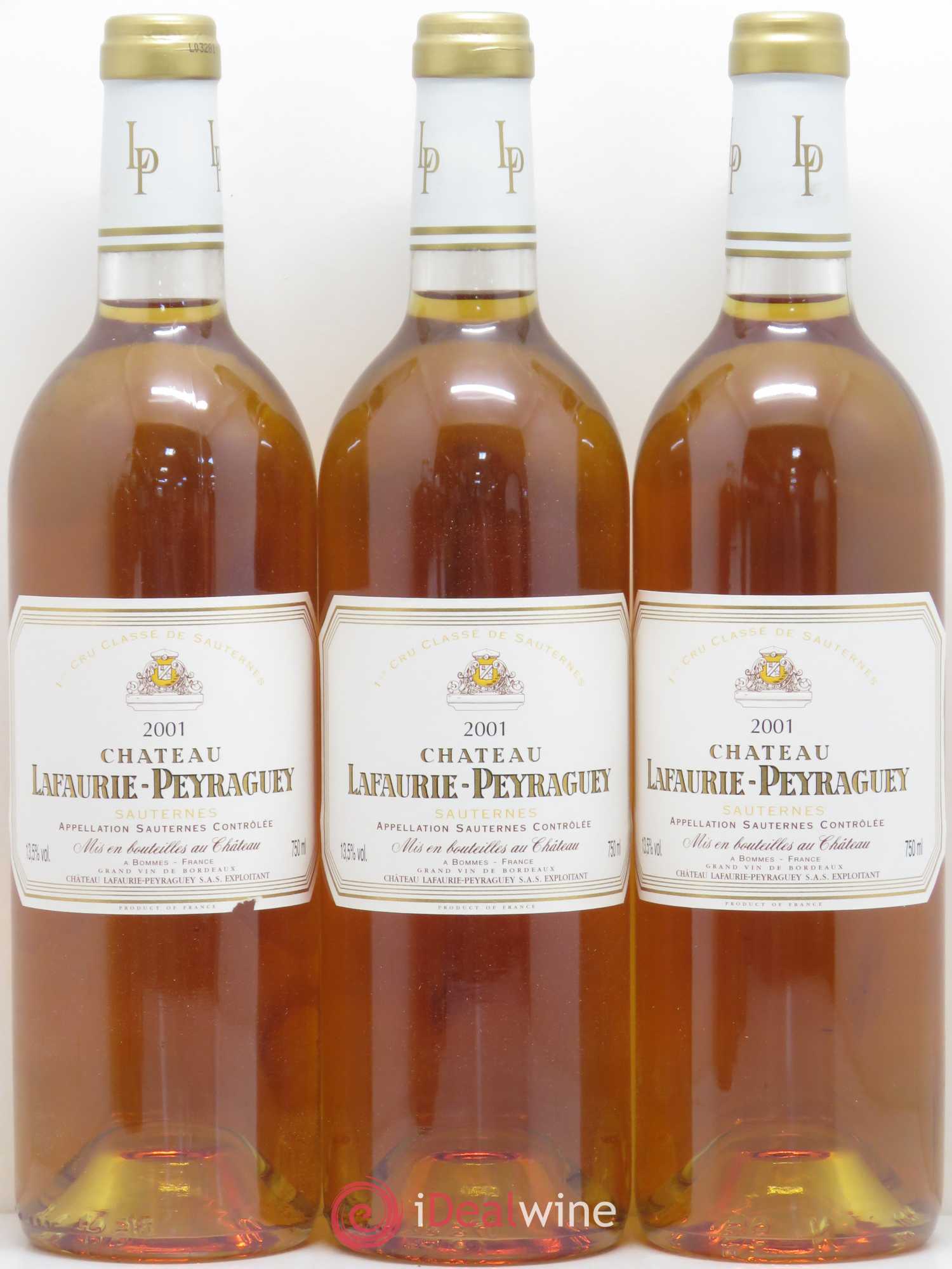Château Lafaurie-Peyraguey 1er Grand Cru Classé 2001 - Lotto di 12 bottiglie - 1