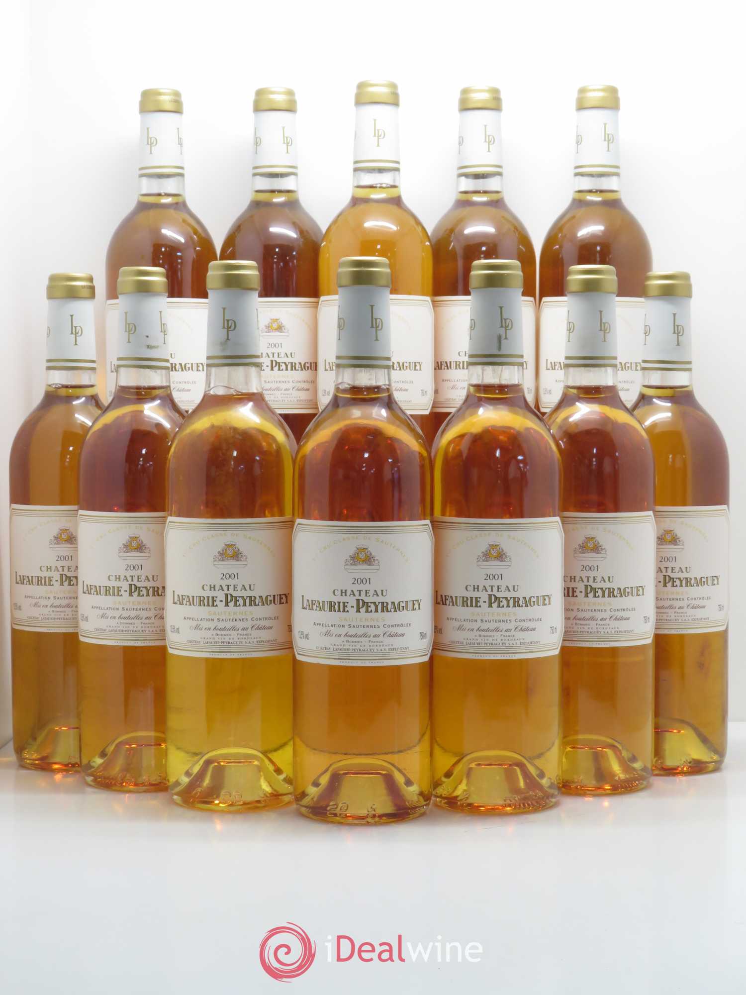 Château Lafaurie-Peyraguey 1er Grand Cru Classé 2001 - Lotto di 12 bottiglie - 0