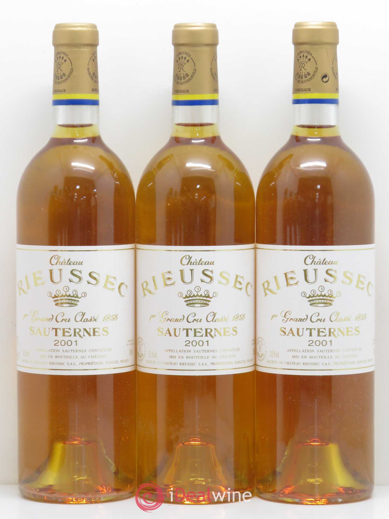 Château Rieussec 1er Grand Cru Classé 2001 - Lotto di 12 bottiglie - 1