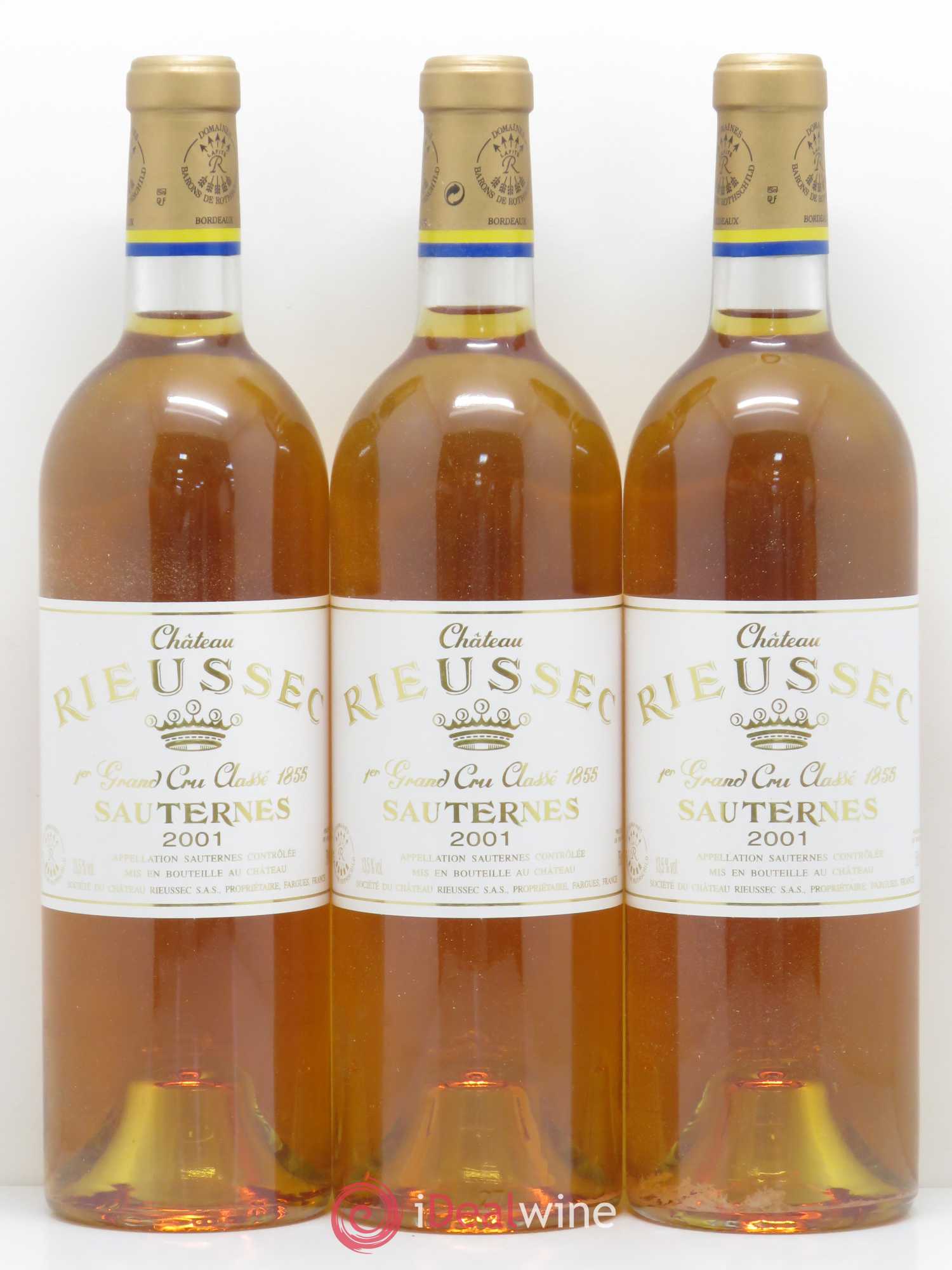 Château Rieussec 1er Grand Cru Classé 2001 - Lotto di 12 bottiglie - 2