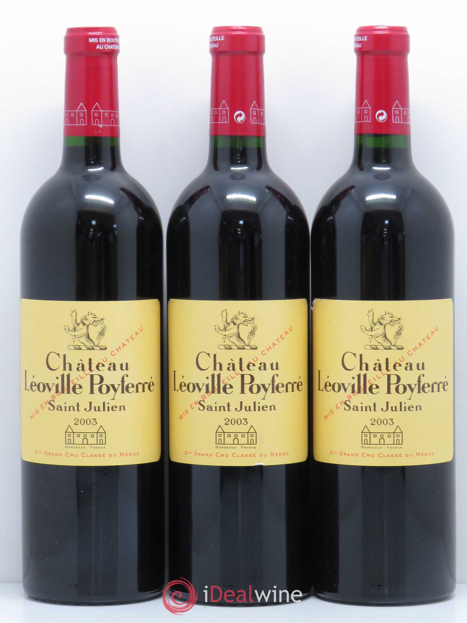 Château Léoville Poyferré 2ème Grand Cru Classé 2003 - Lot de 6 bouteilles - 2