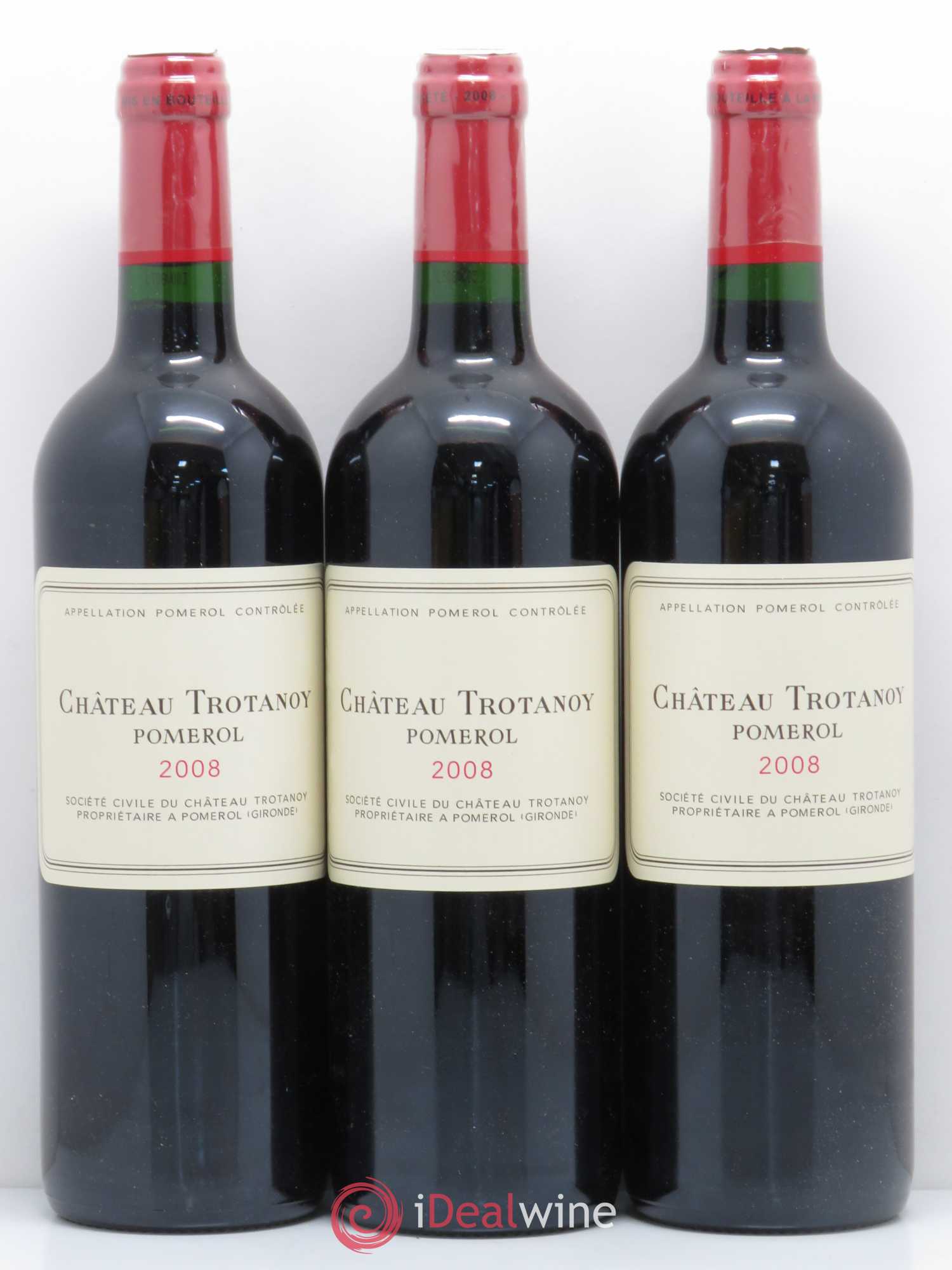 Château Trotanoy 2008 - Lot de 3 bouteilles - 0