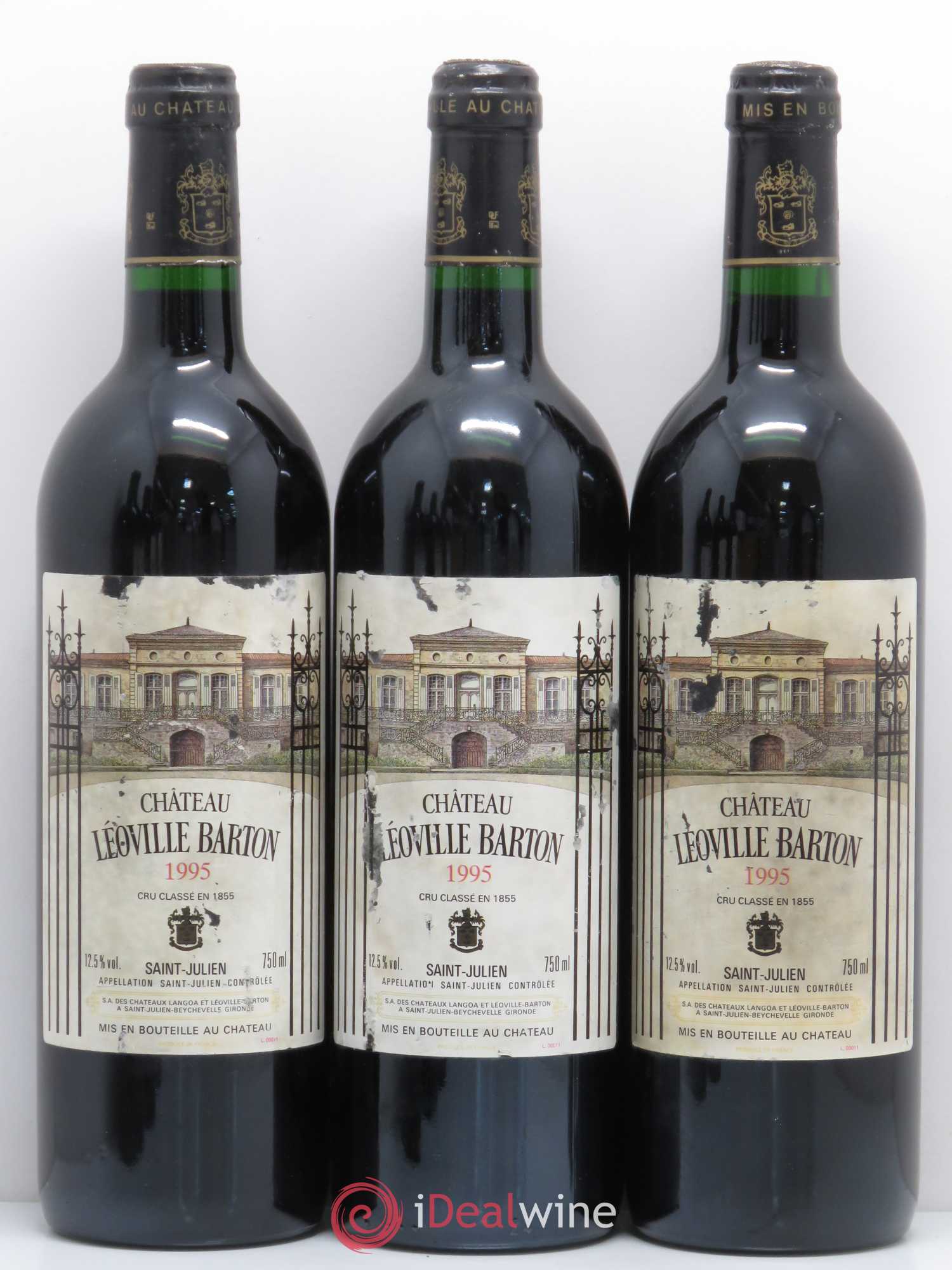 Château Léoville Barton 2ème Grand Cru Classé 1995 - Lot de 6 bouteilles - 1