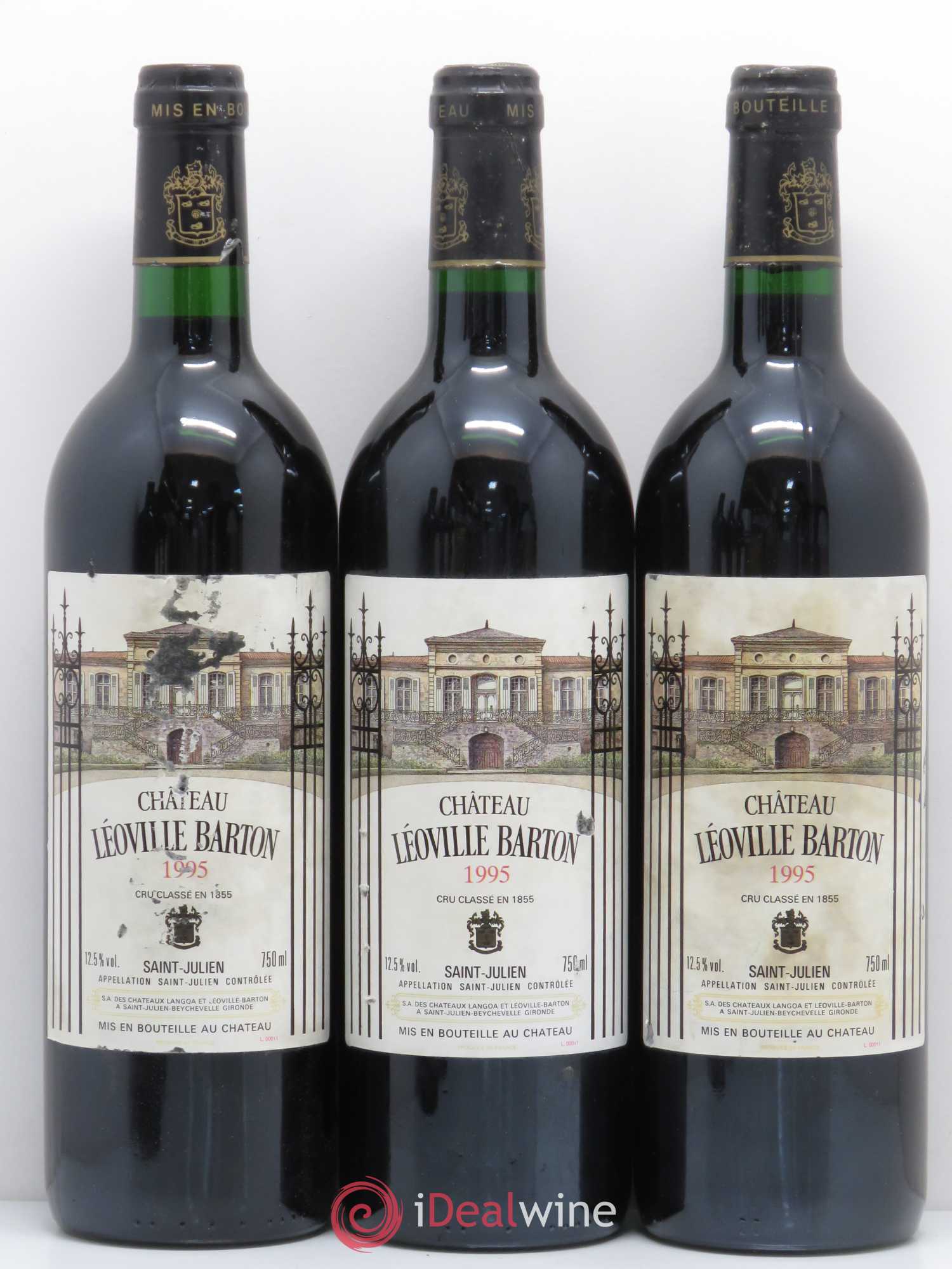 Château Léoville Barton 2ème Grand Cru Classé 1995 - Lot de 6 bouteilles - 2