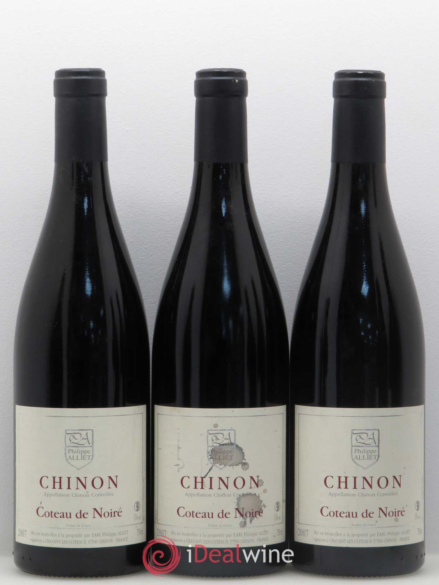 Chinon Coteau de Noiré Philippe Alliet 2007 - Lot de 6 bouteilles - 1