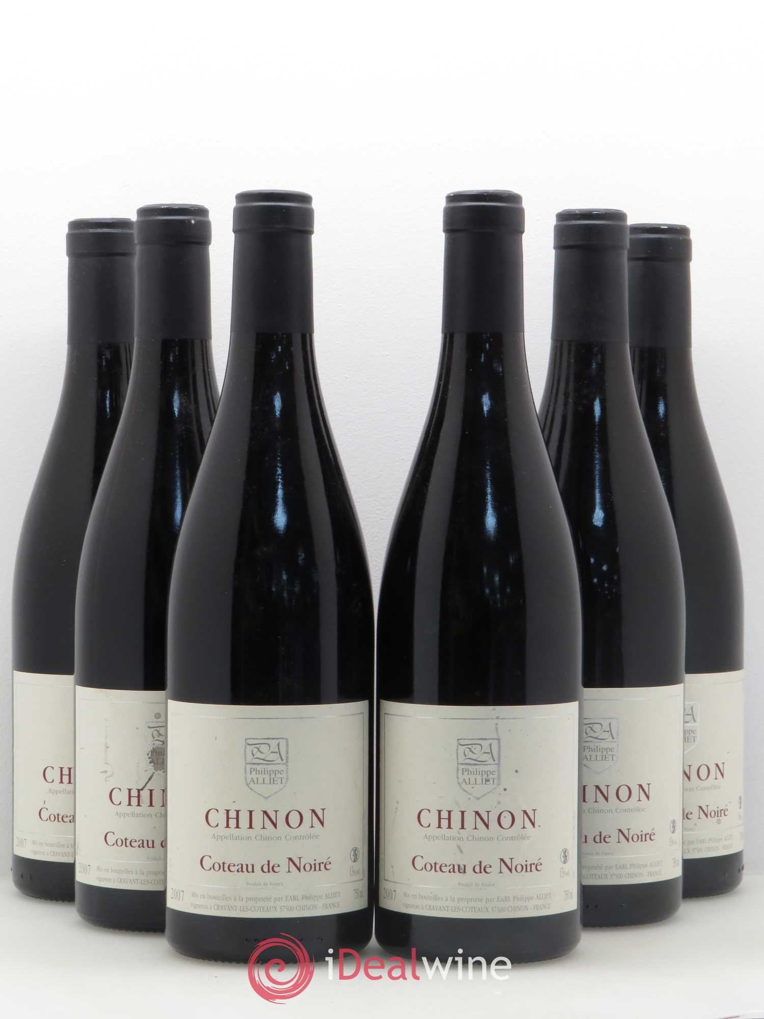 Chinon Coteau de Noiré Philippe Alliet 2007 - Lot de 6 bouteilles - 0